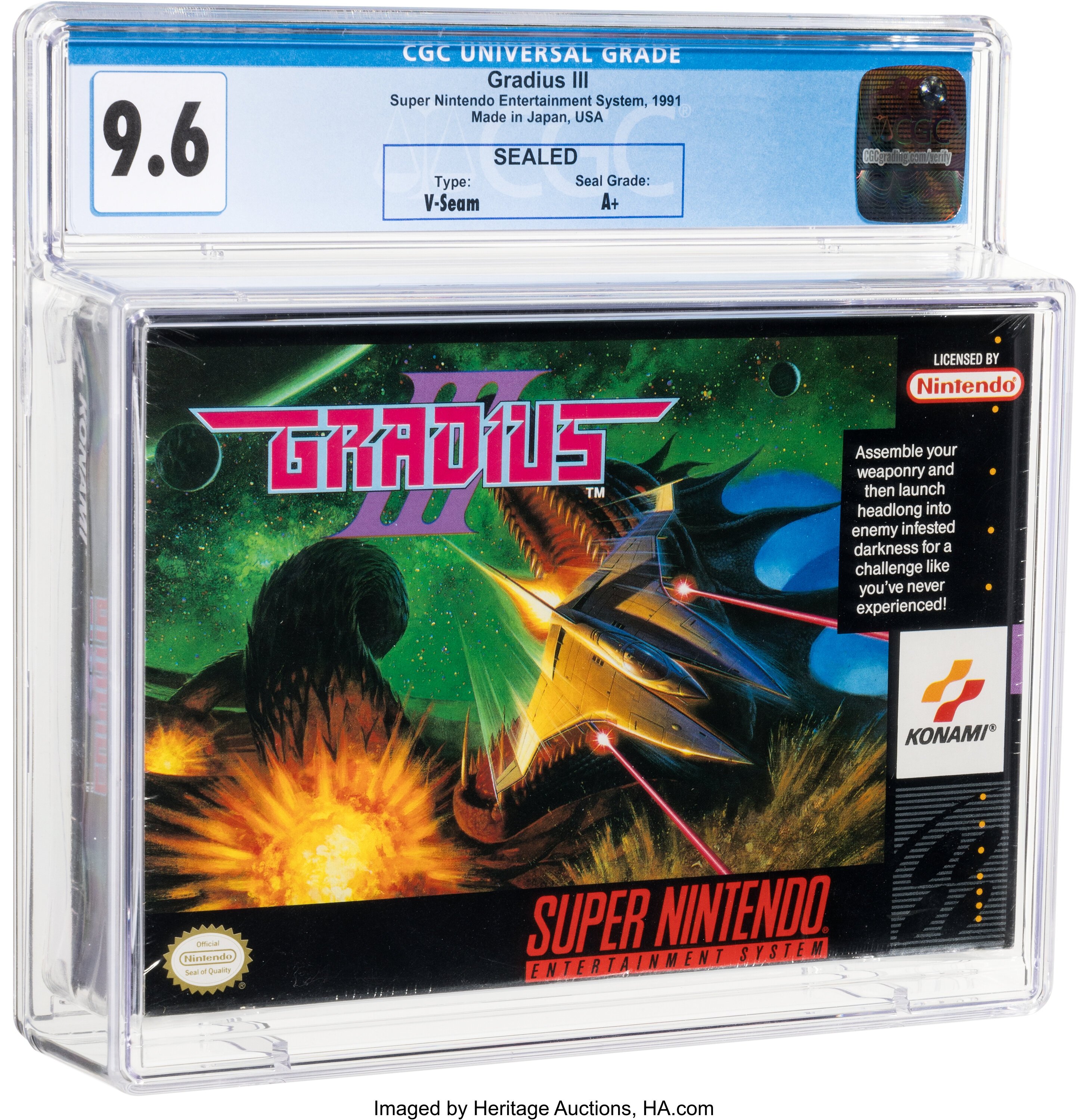 Gradius III Super Nintendo (SNES): PSA Pop Report + Loose / CIB / Sealed Prices 2026