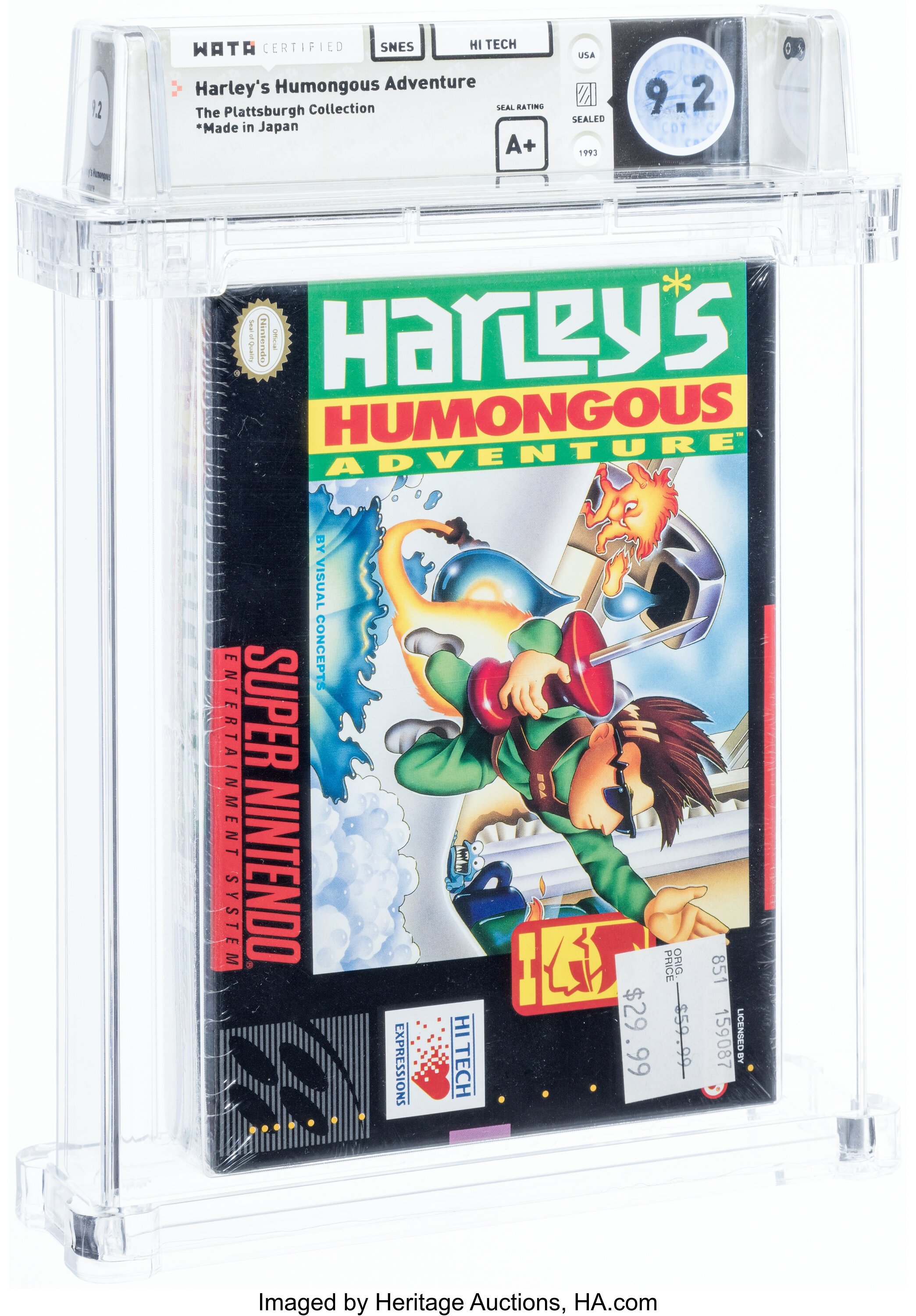 Harley's Humongous Adventure Super Nintendo (SNES): PSA Pop Report + Loose / CIB / Sealed Prices 2026