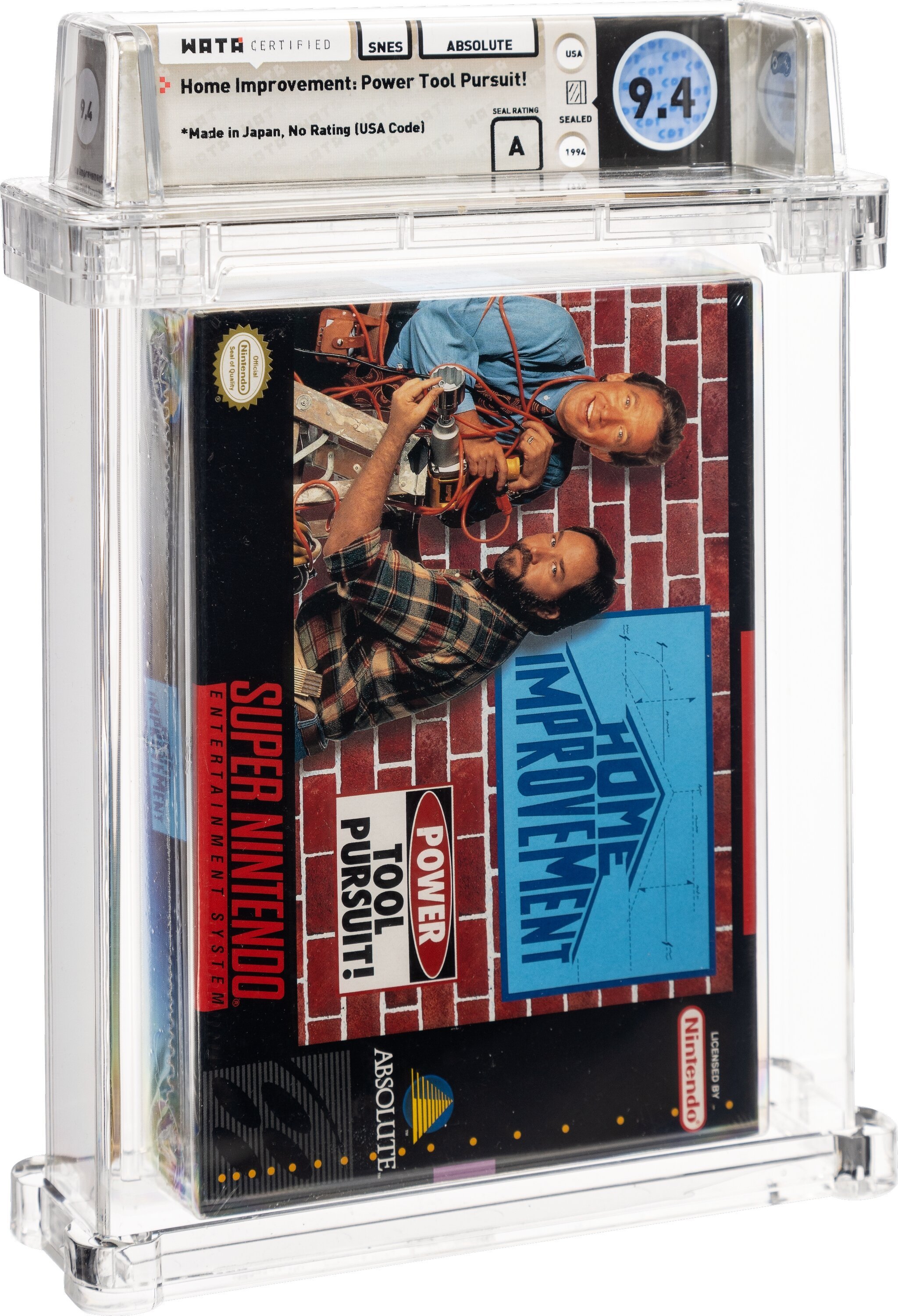 Home Improvement: Power Tool Pursuit! Super Nintendo (SNES): PSA Pop Report + Loose / CIB / Sealed Prices 2026
