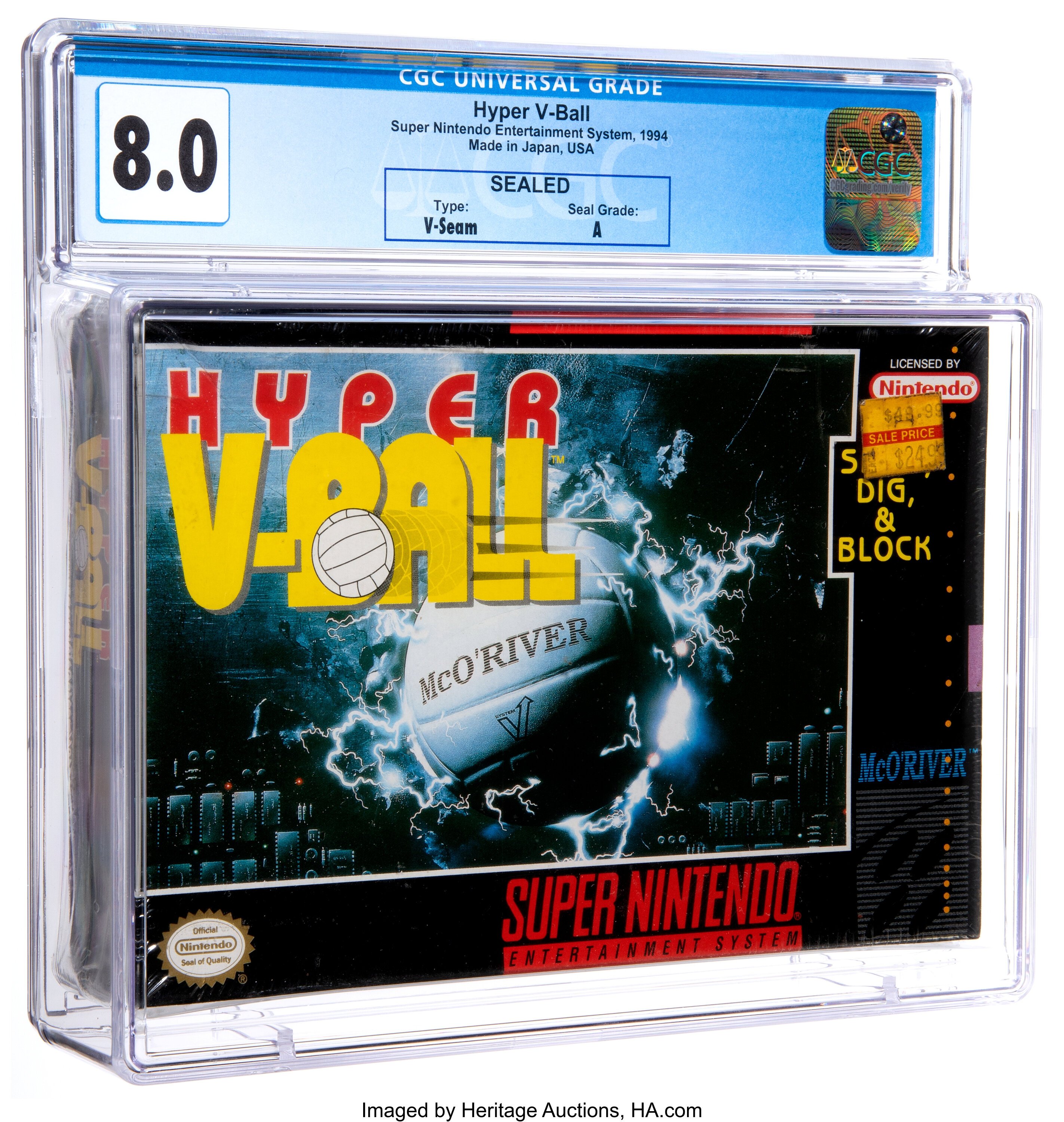 Hyper V-Ball Super Nintendo (SNES): PSA Pop Report + Loose / CIB / Sealed Prices 2026