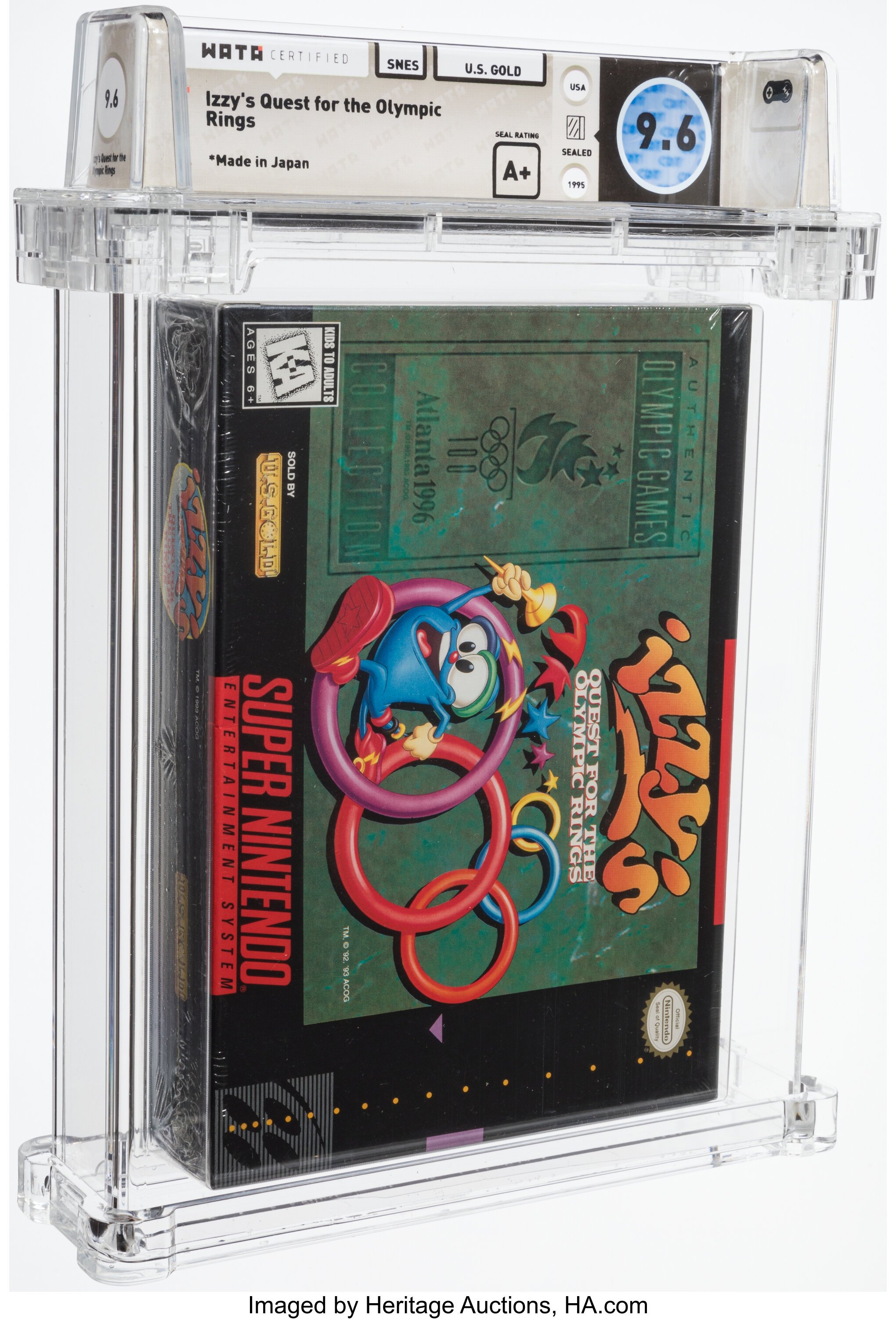 Izzy's Quest for the Olympic Rings Super Nintendo (SNES): PSA Pop Report + Loose / CIB / Sealed Prices 2026