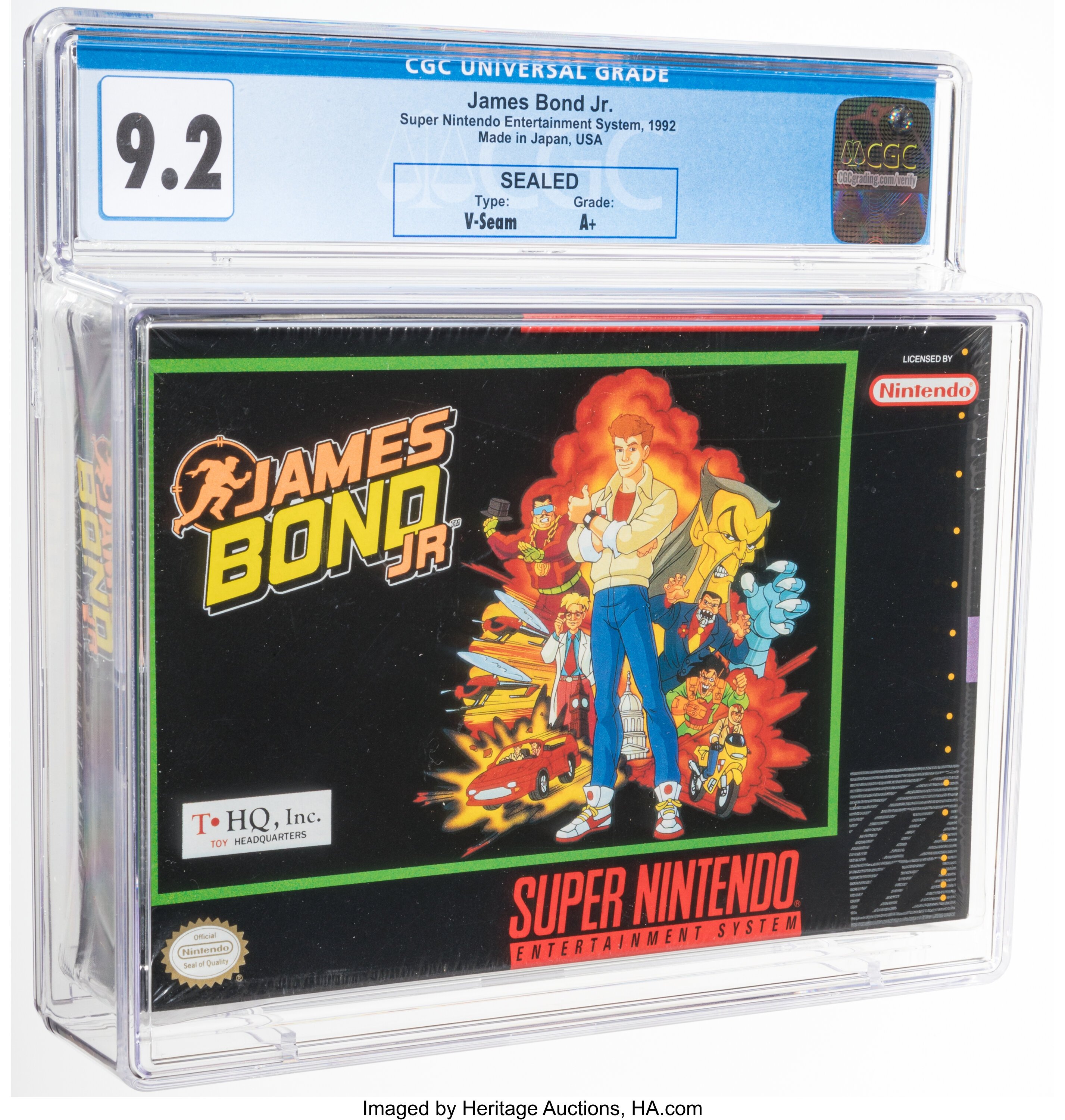 James Bond Jr Super Nintendo (SNES): PSA Pop Report + Loose / CIB / Sealed Prices 2026