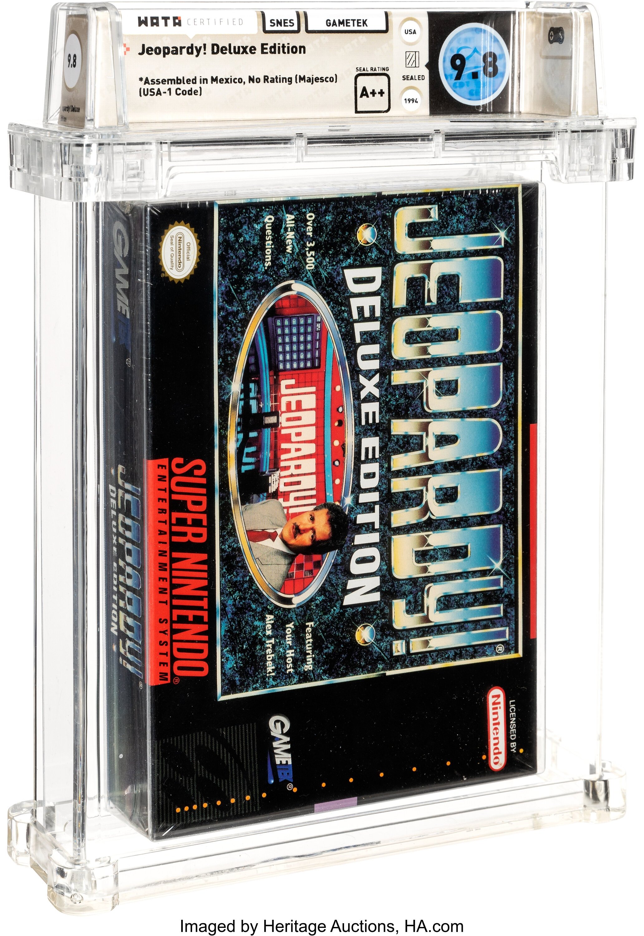 Jeopardy! Deluxe Edition Super Nintendo (SNES): PSA Pop Report + Loose / CIB / Sealed Prices 2026