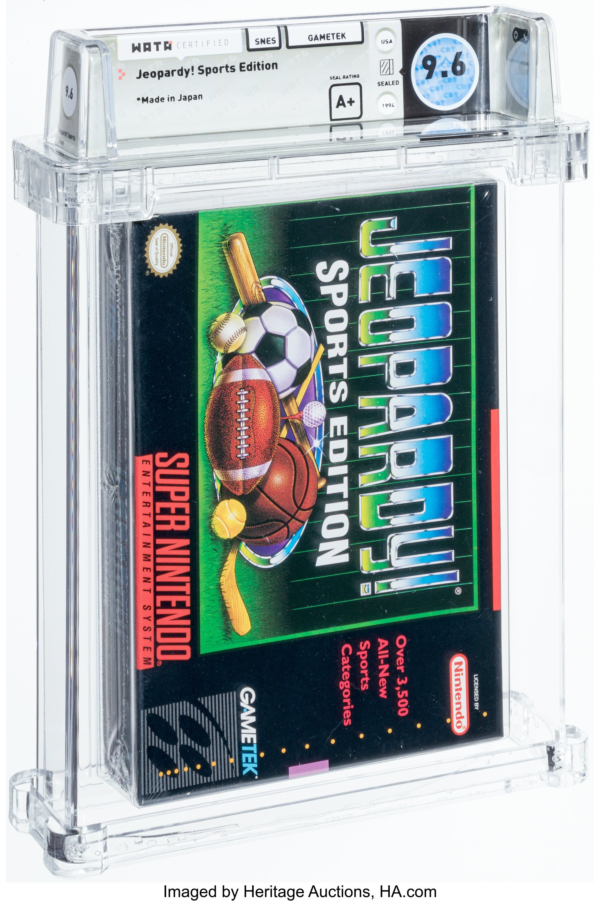 Jeopardy! Sports Edition Super Nintendo (SNES): PSA Pop Report + Loose / CIB / Sealed Prices 2026