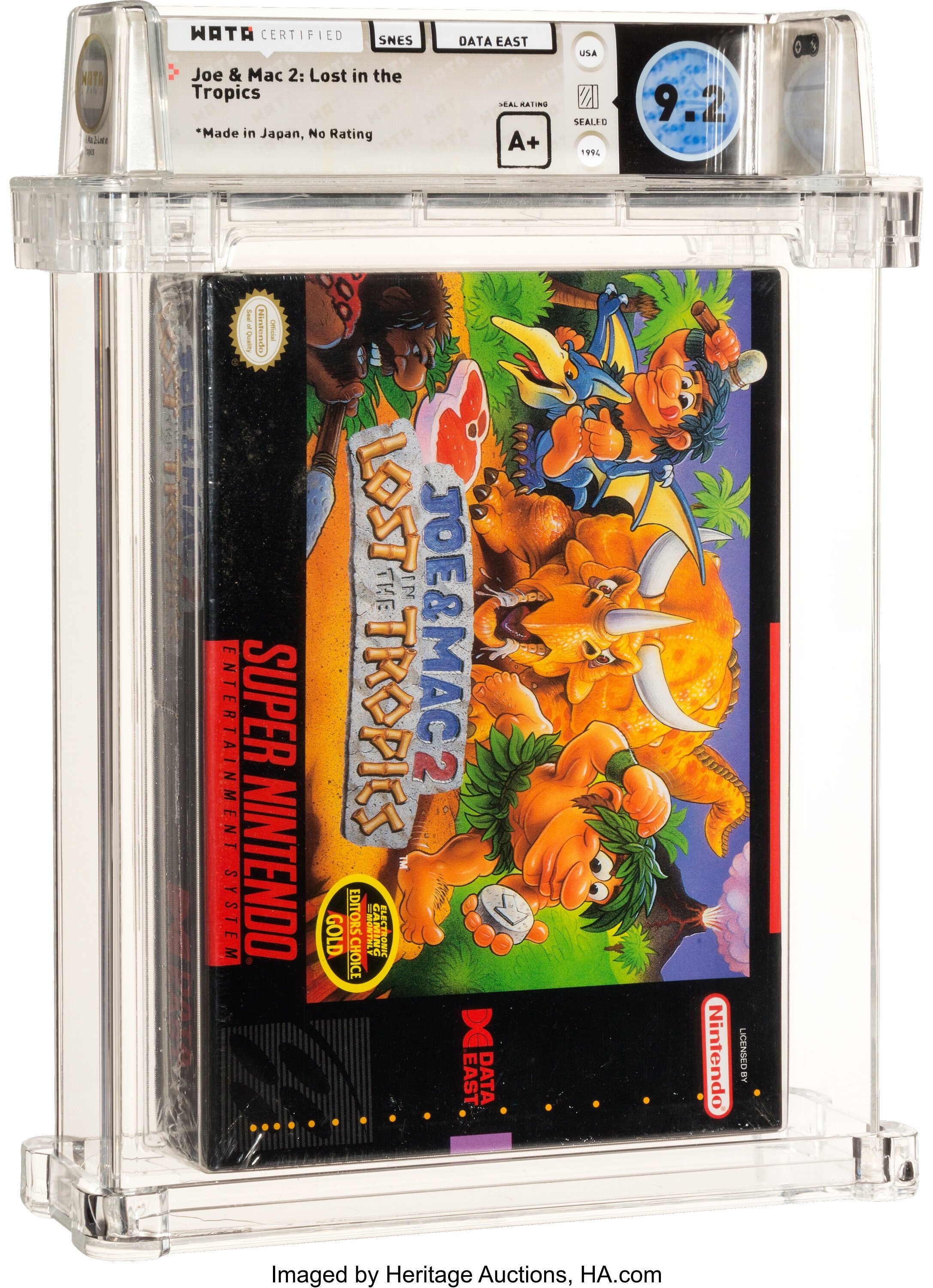 Joe & Mac 2: Lost in the Tropics Super Nintendo (SNES): PSA Pop Report + Loose / CIB / Sealed Prices 2026