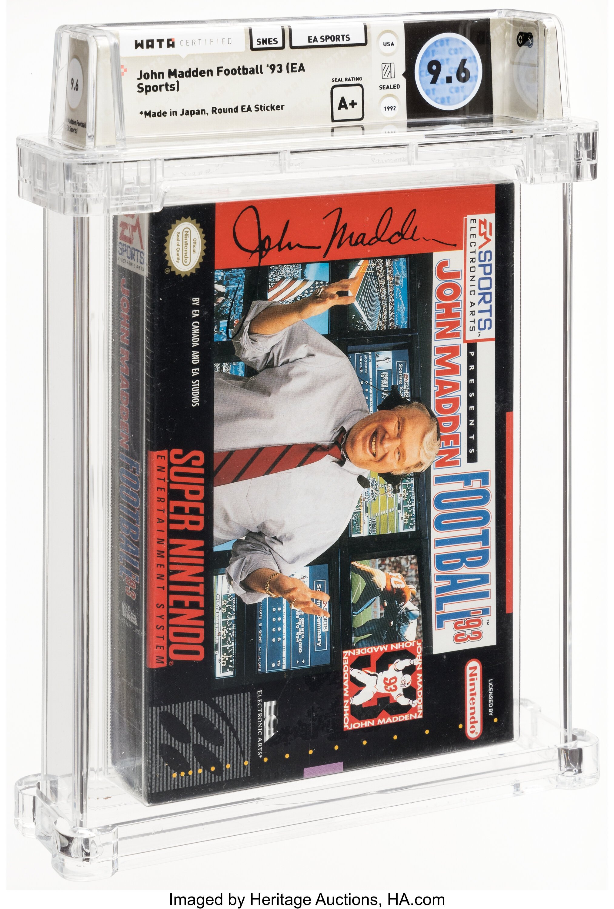 John Madden Football '93 Super Nintendo (SNES): PSA Pop Report + Loose / CIB / Sealed Prices 2026