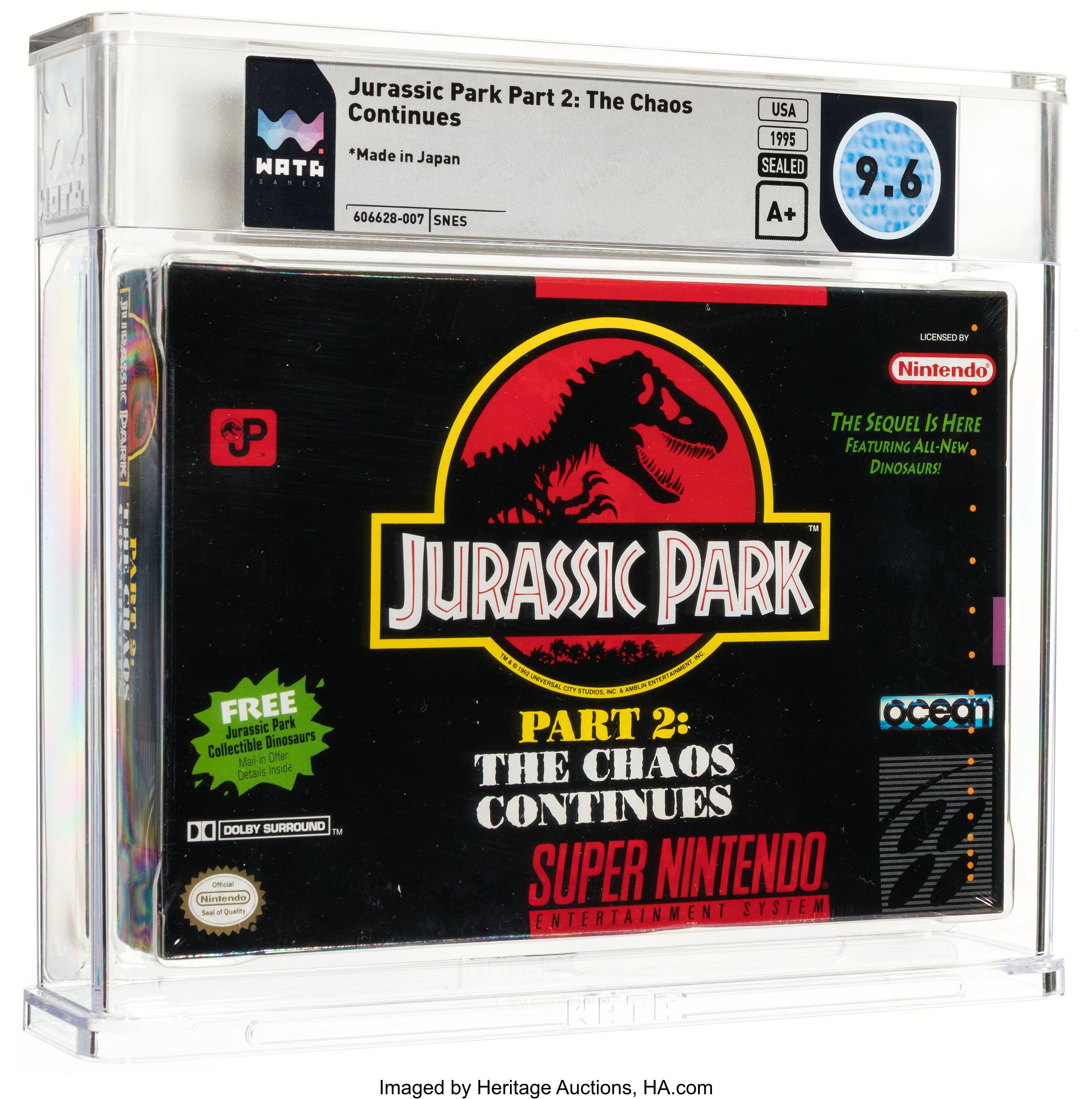 Jurassic Park Part 2: The Chaos Continues Super Nintendo (SNES): PSA Pop Report + Loose / CIB / Sealed Prices 2026