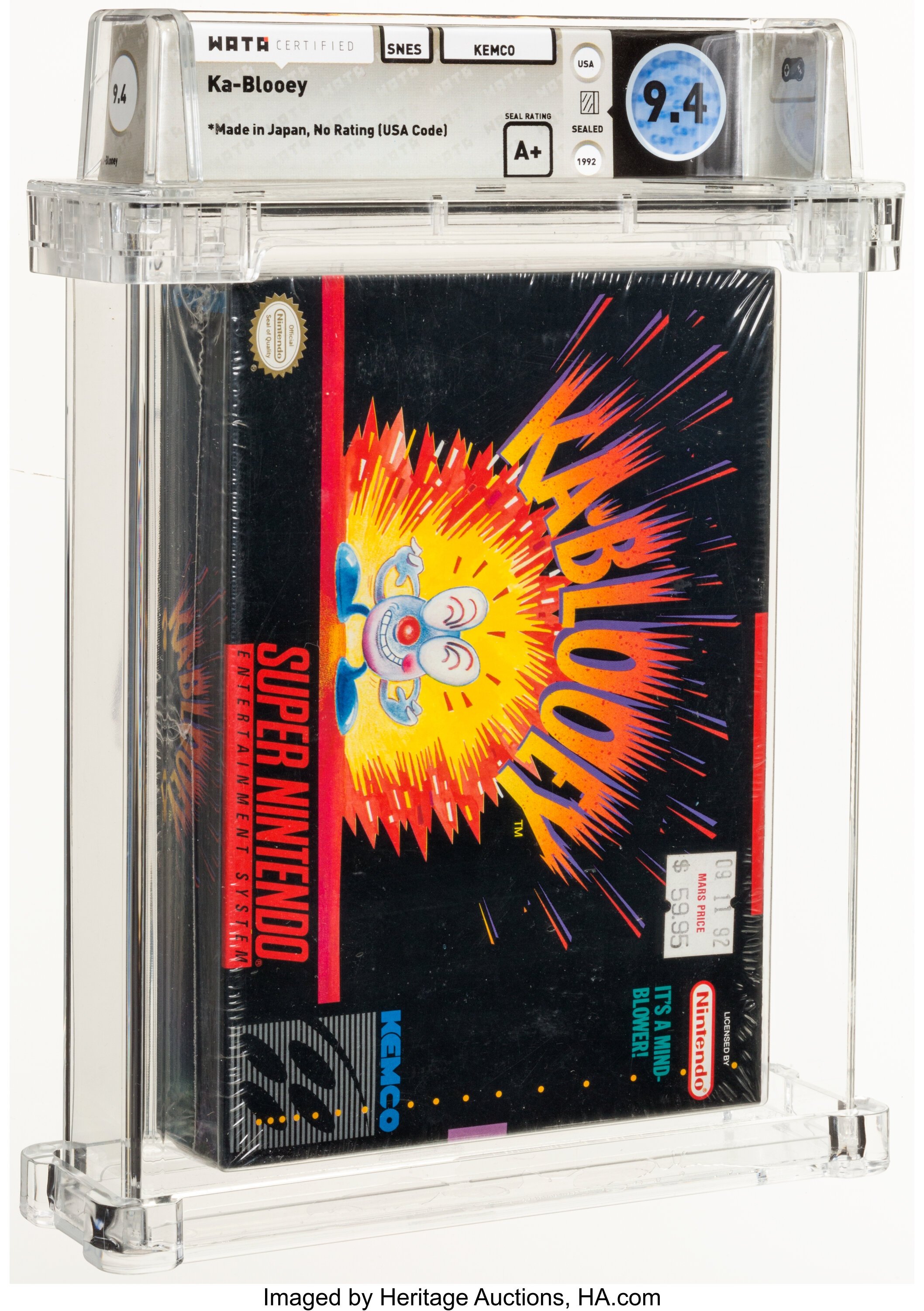 Ka-Blooey Super Nintendo (SNES): PSA Pop Report + Loose / CIB / Sealed Prices 2026