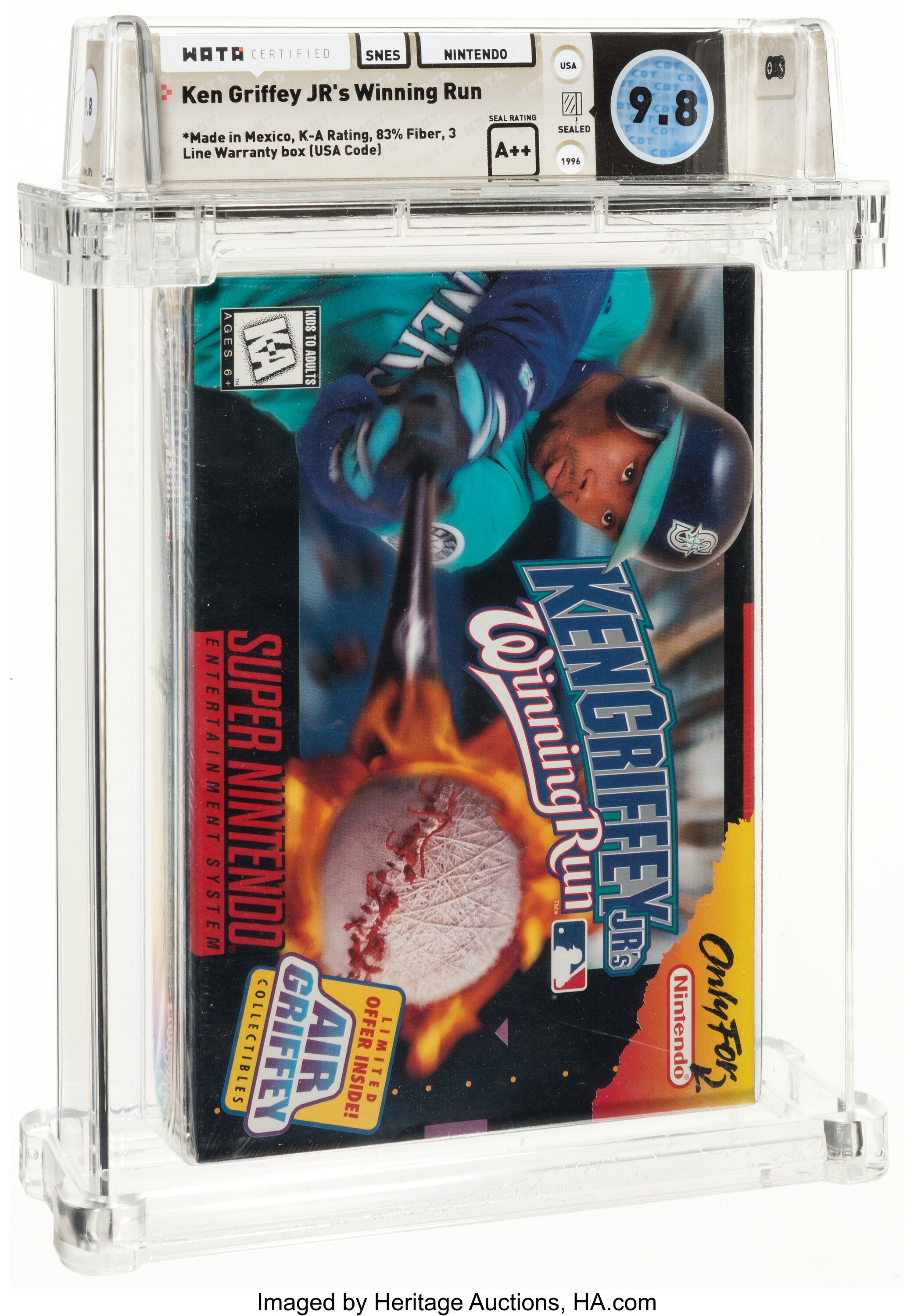 Ken Griffey JR's Winning Run Super Nintendo (SNES): PSA Pop Report + Loose / CIB / Sealed Prices 2026