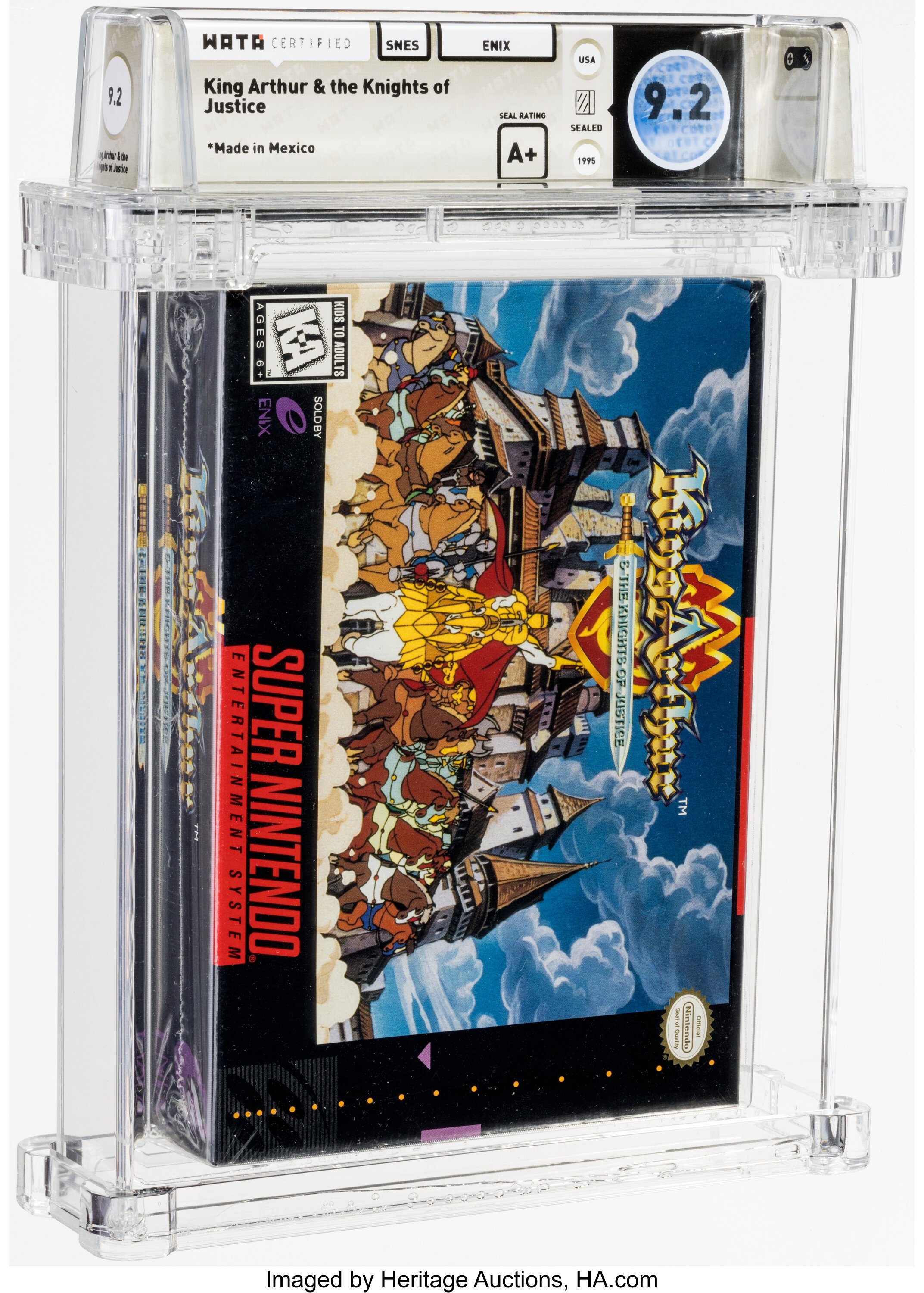 King Arthur & the Knights of Justice Super Nintendo (SNES): PSA Pop Report + Loose / CIB / Sealed Prices 2026