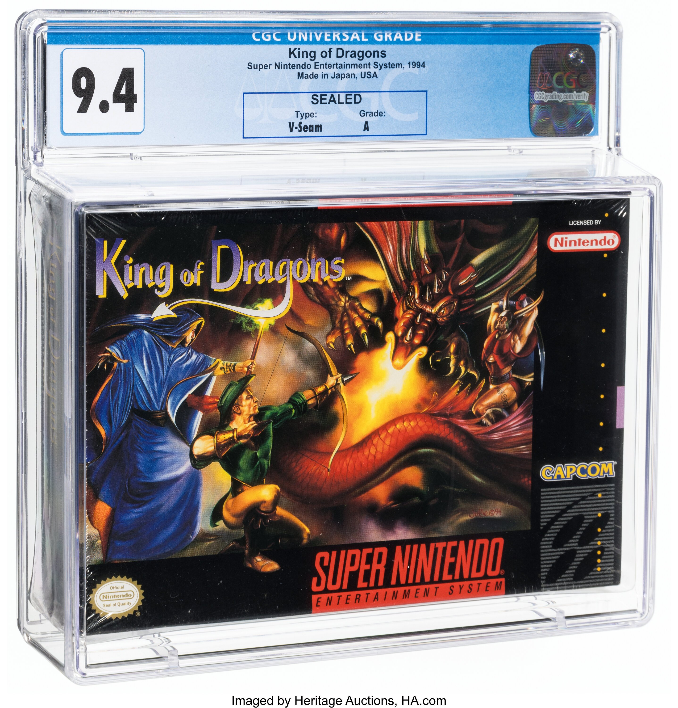 King of Dragons Super Nintendo (SNES): PSA Pop Report + Loose / CIB / Sealed Prices 2026