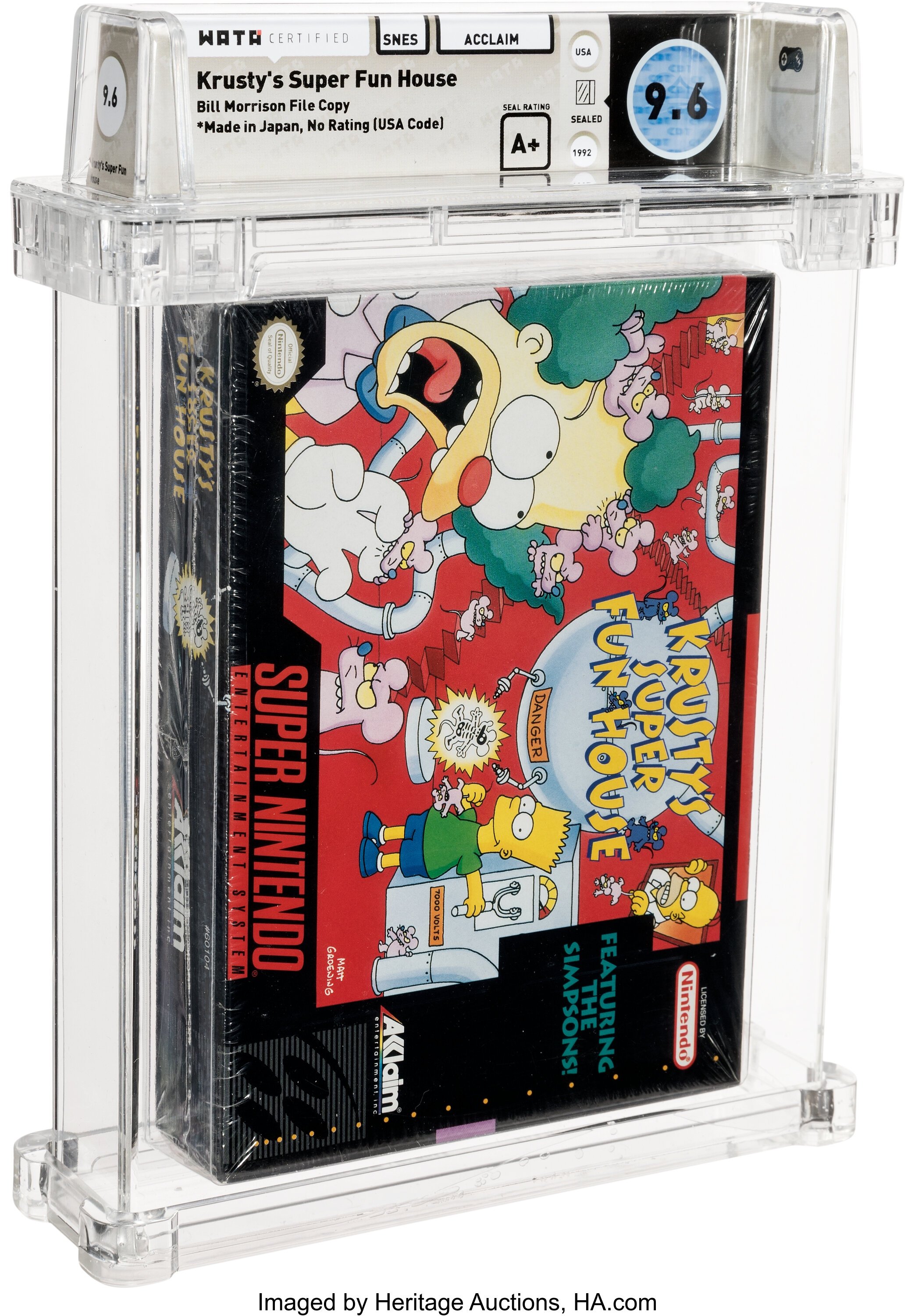 Krusty's Super Fun House Super Nintendo (SNES): PSA Pop Report + Loose / CIB / Sealed Prices 2026