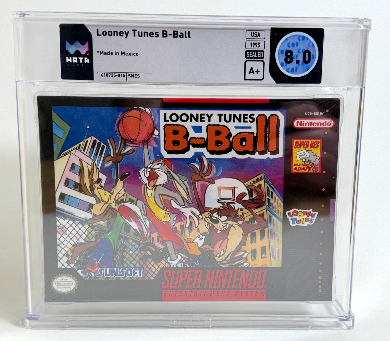 Looney Tunes B-Ball Super Nintendo (SNES): PSA Pop Report + Loose / CIB / Sealed Prices