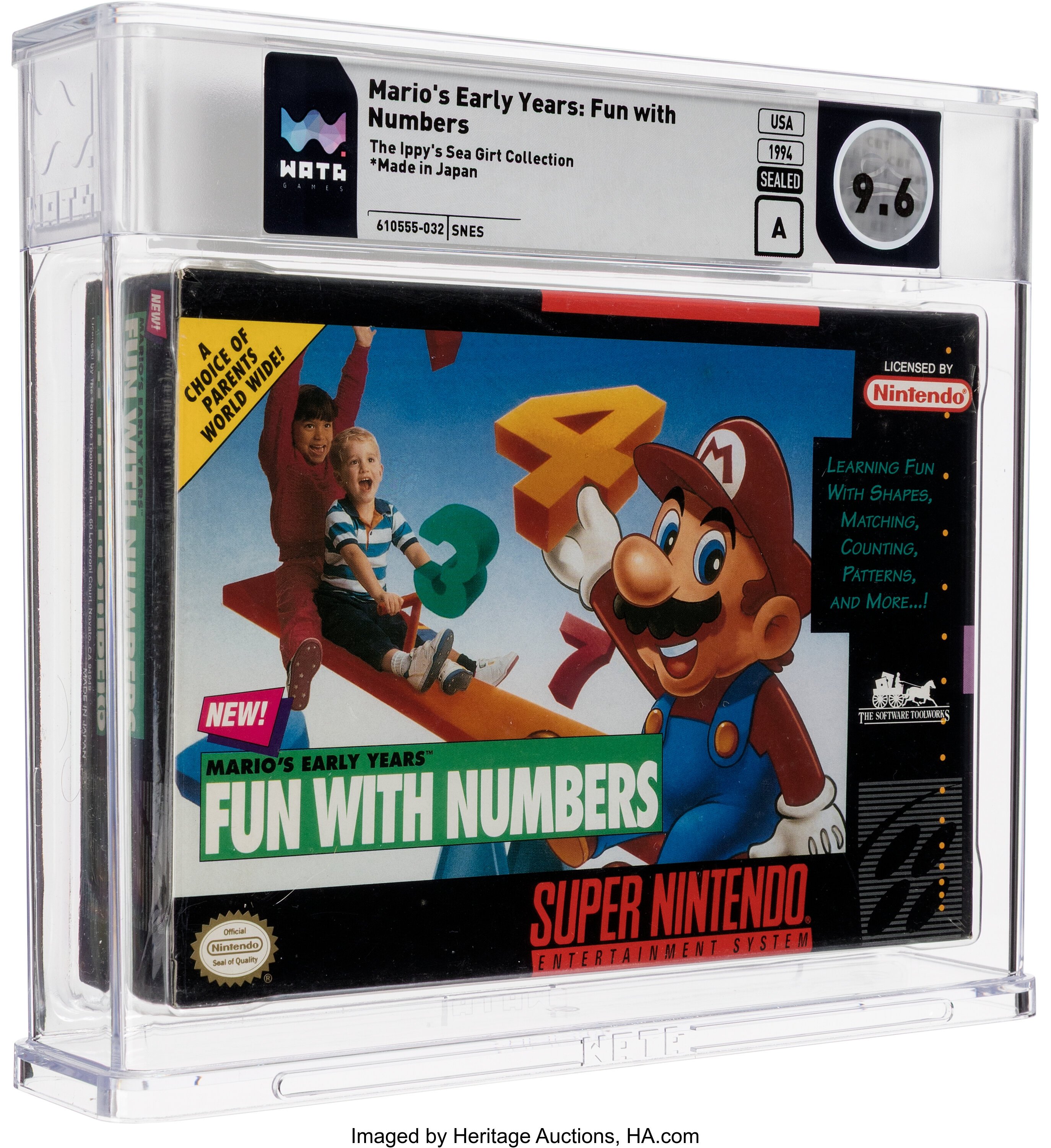 Mario's Early Years: Fun with Numbers Super Nintendo (SNES): PSA Pop Report + Loose / CIB / Sealed Prices 2026
