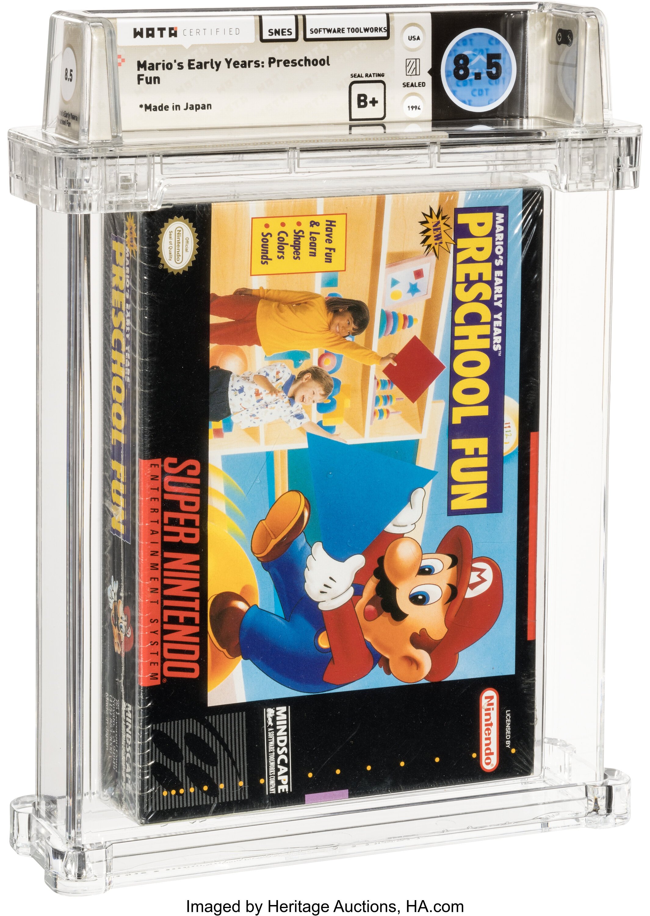 Mario's Early Years: Preschool Fun Super Nintendo (SNES): PSA Pop Report + Loose / CIB / Sealed Prices 2026