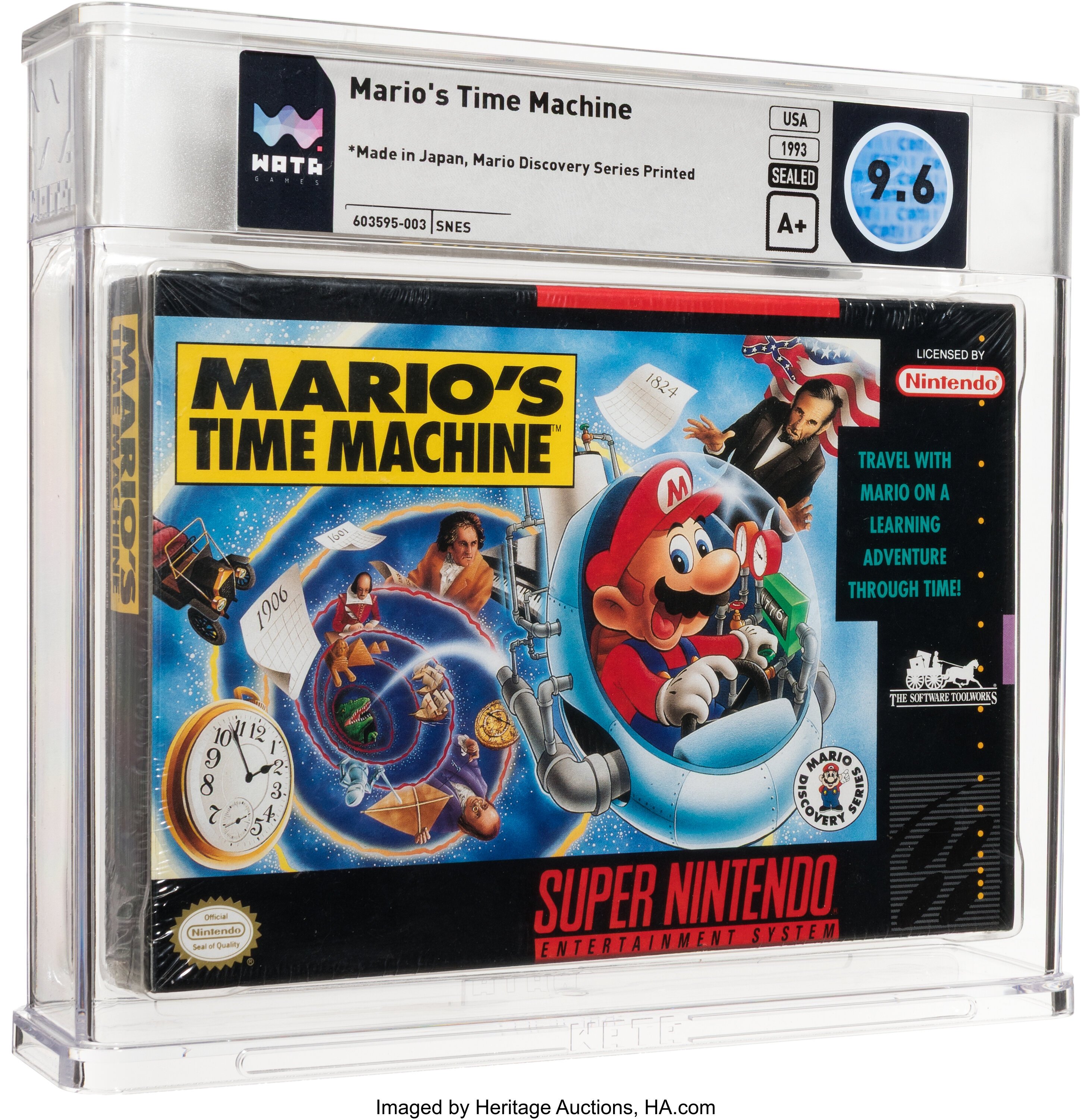 Mario's Time Machine Super Nintendo (SNES): PSA Pop Report + Loose / CIB / Sealed Prices 2026