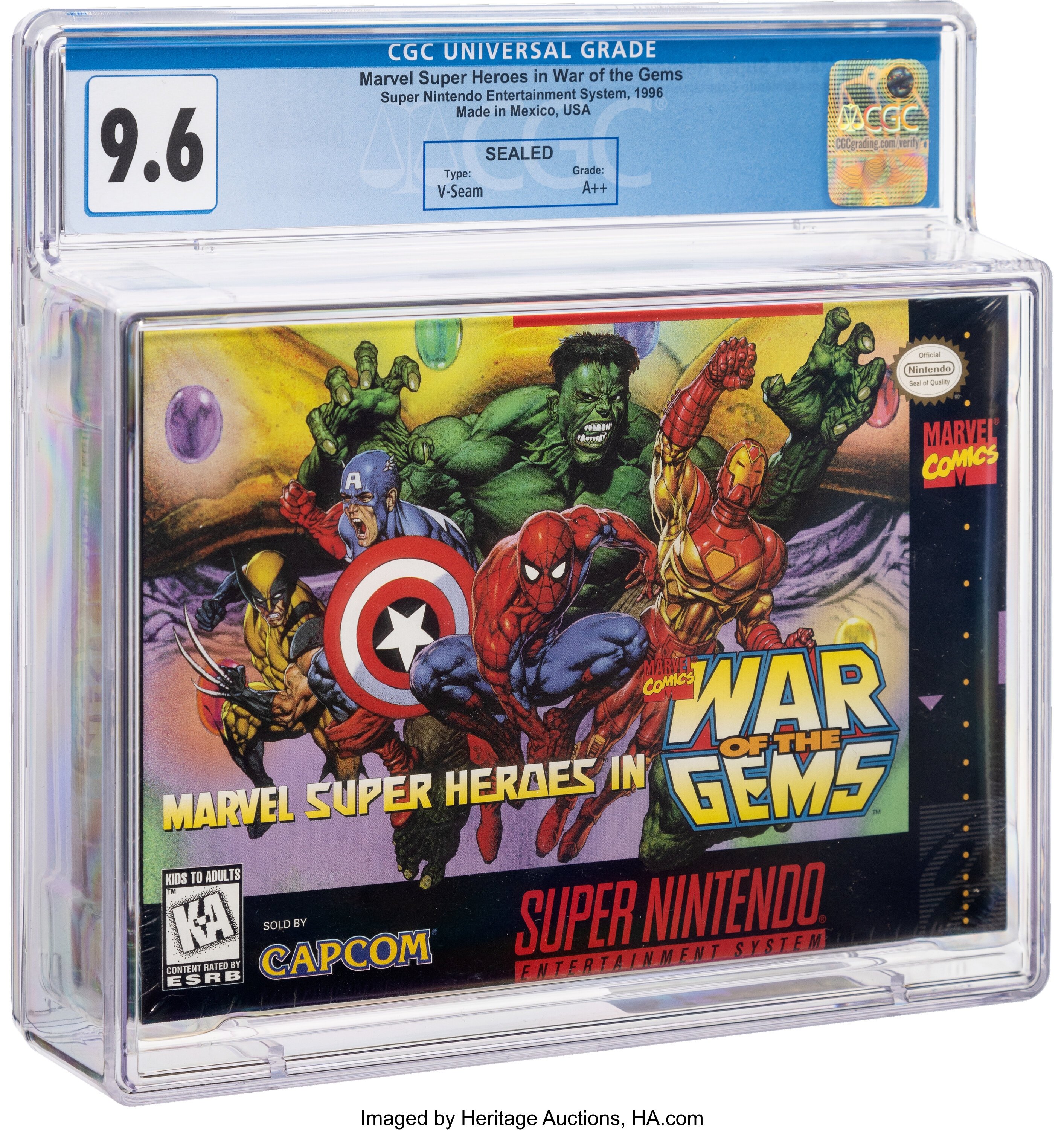 Marvel Super Heroes in War of the Gems Super Nintendo (SNES): PSA Pop Report + Loose / CIB / Sealed Prices 2026