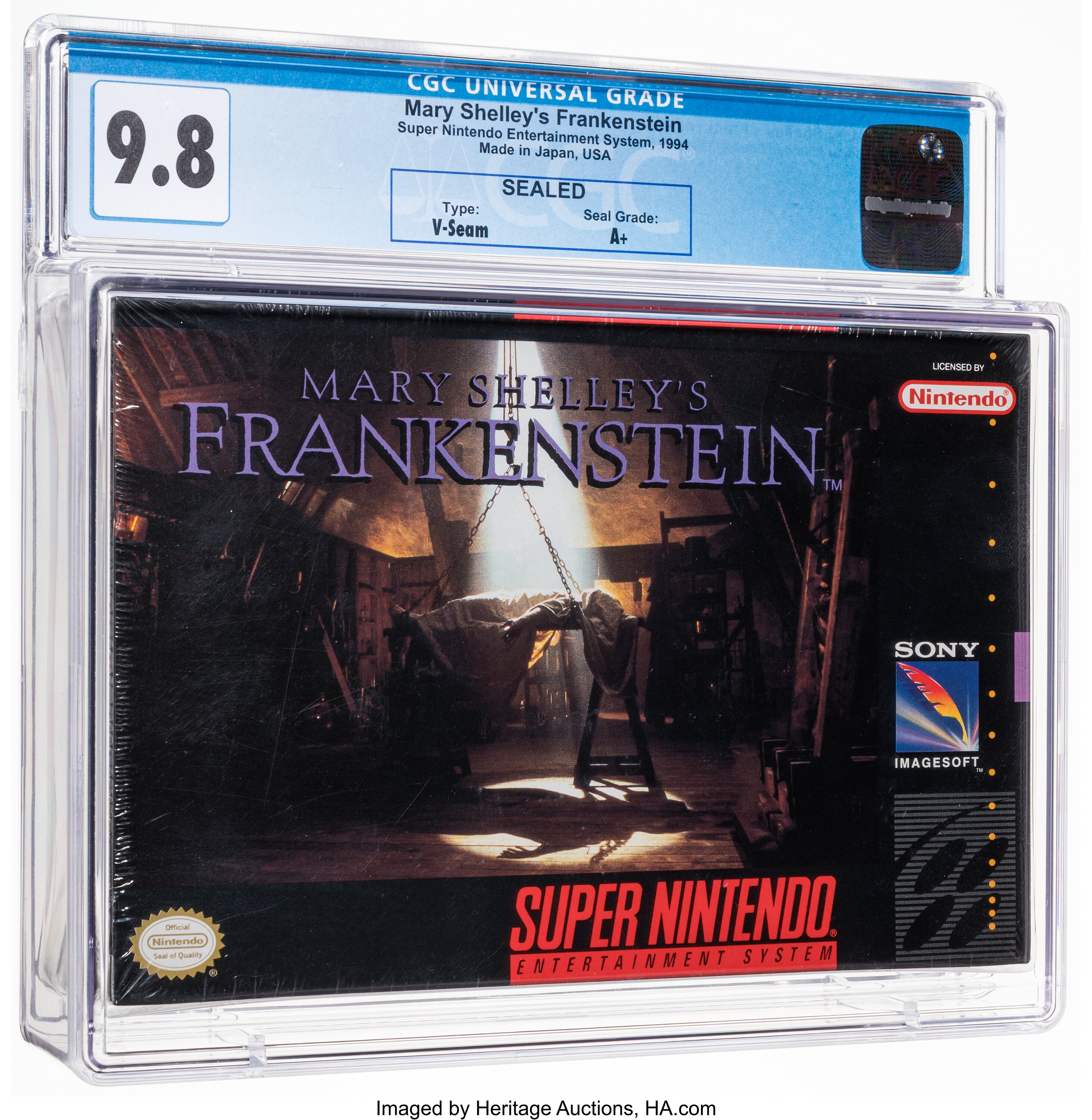 Mary Shelley's Frankenstein Super Nintendo (SNES): PSA Pop Report + Loose / CIB / Sealed Prices 2026