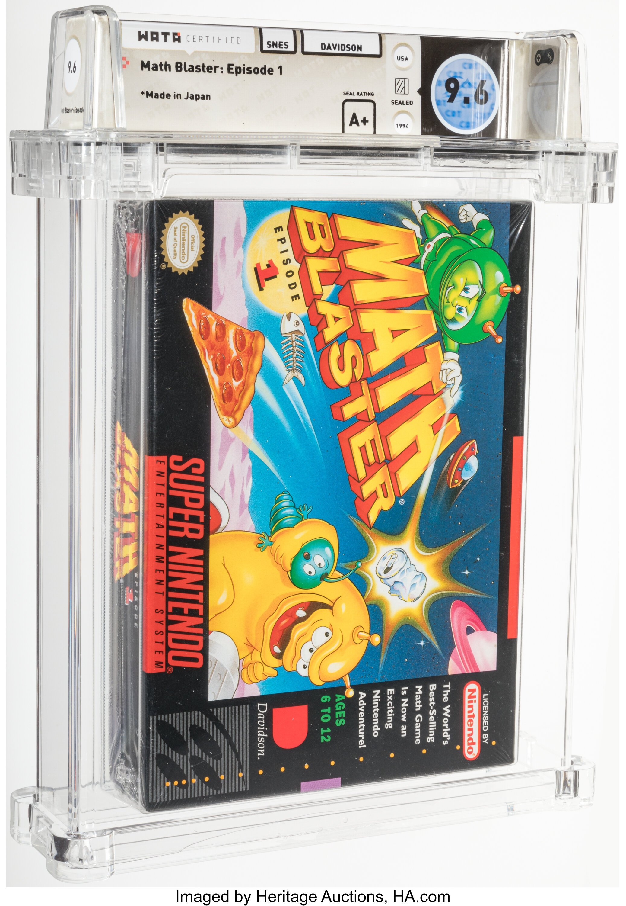 Math Blaster: Episode 1 Super Nintendo (SNES): PSA Pop Report + Loose / CIB / Sealed Prices 2026