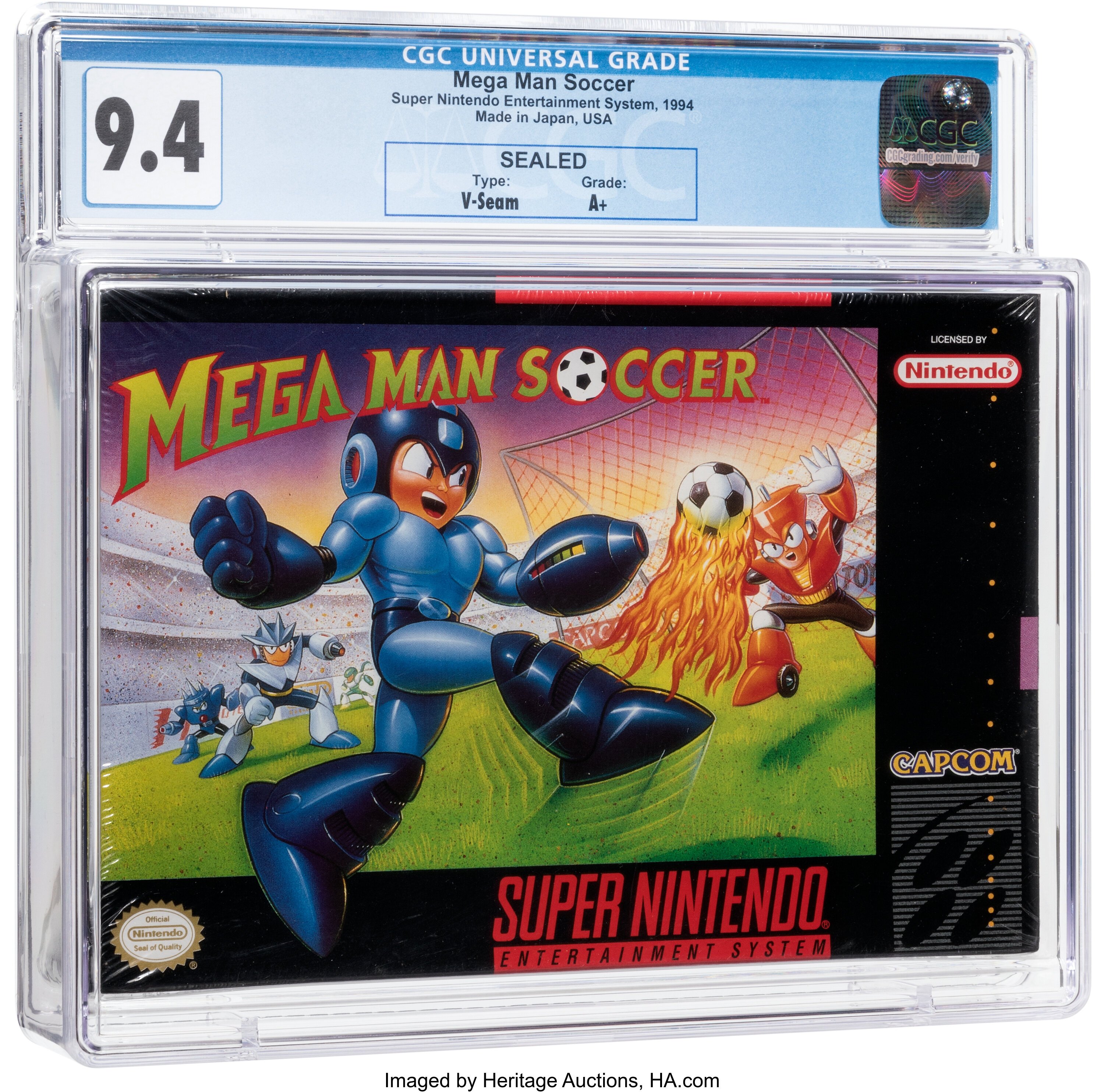 Mega Man Soccer Super Nintendo (SNES): PSA Pop Report + Loose / CIB / Sealed Prices 2026