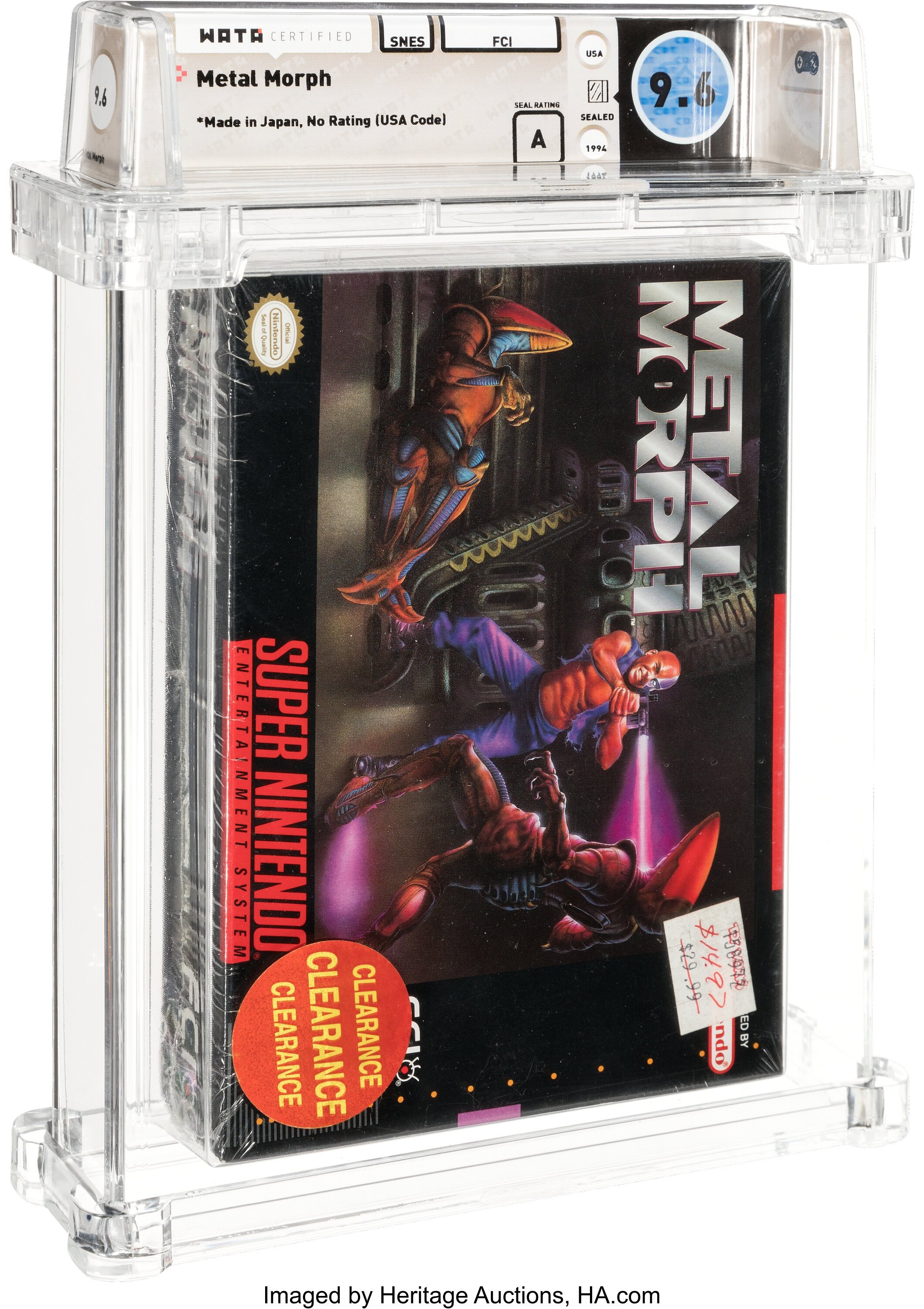 Metal Morph Super Nintendo (SNES): PSA Pop Report + Loose / CIB / Sealed Prices 2026