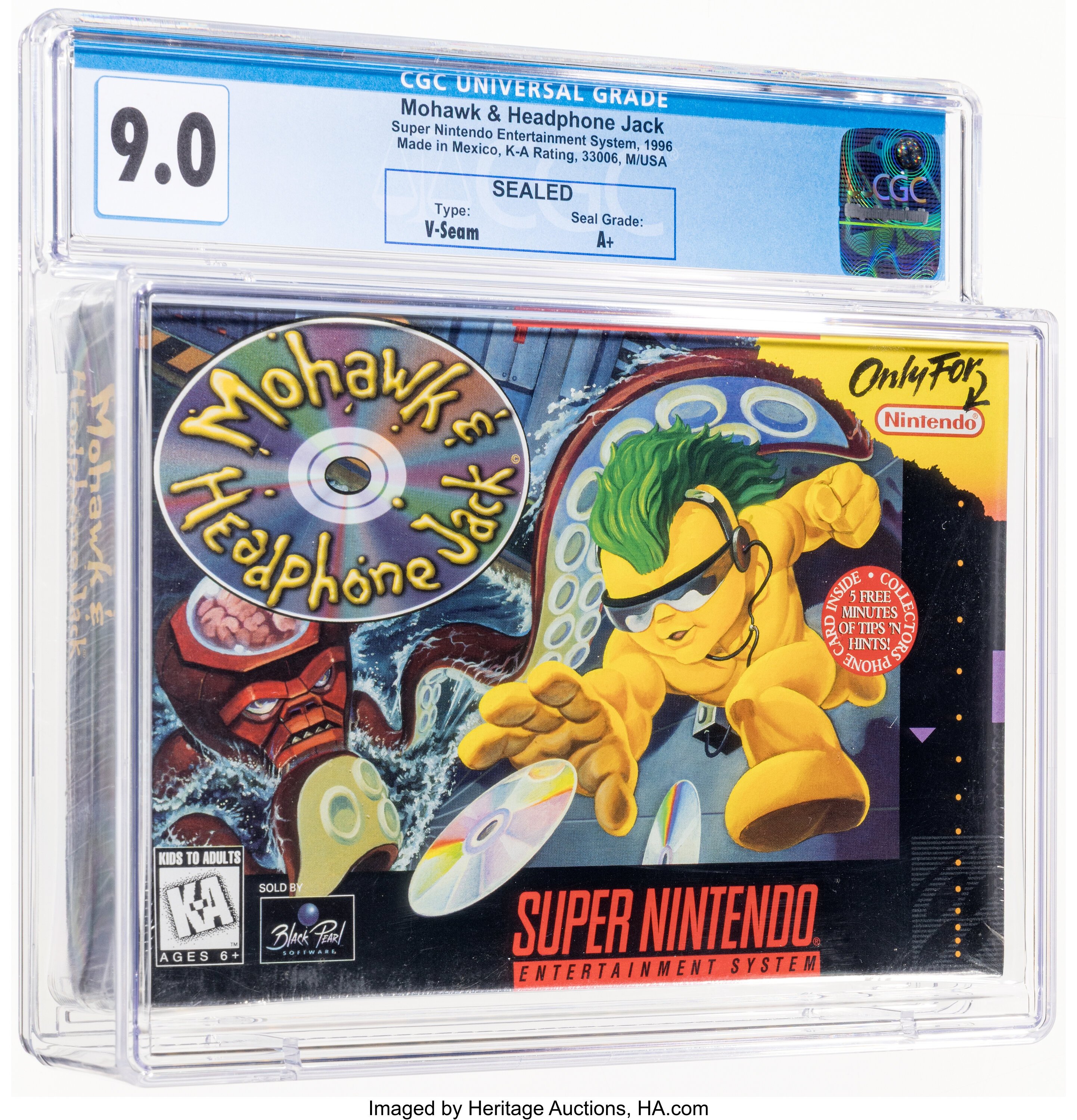 Mohawk & Headphone Jack Super Nintendo (SNES): PSA Pop Report + Loose / CIB / Sealed Prices 2026