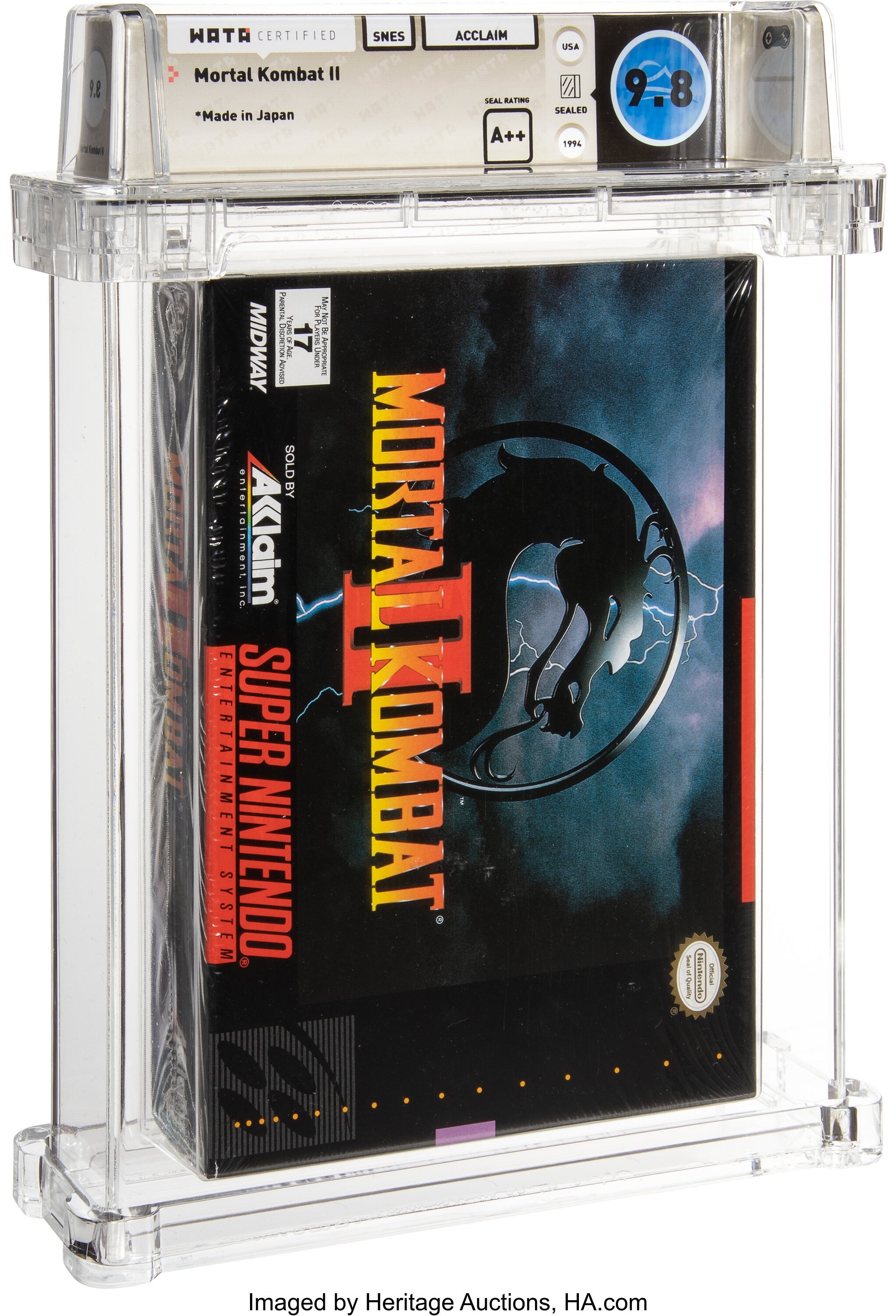 Mortal Kombat II Super Nintendo (SNES): PSA Pop Report + Loose / CIB / Sealed Prices 2026