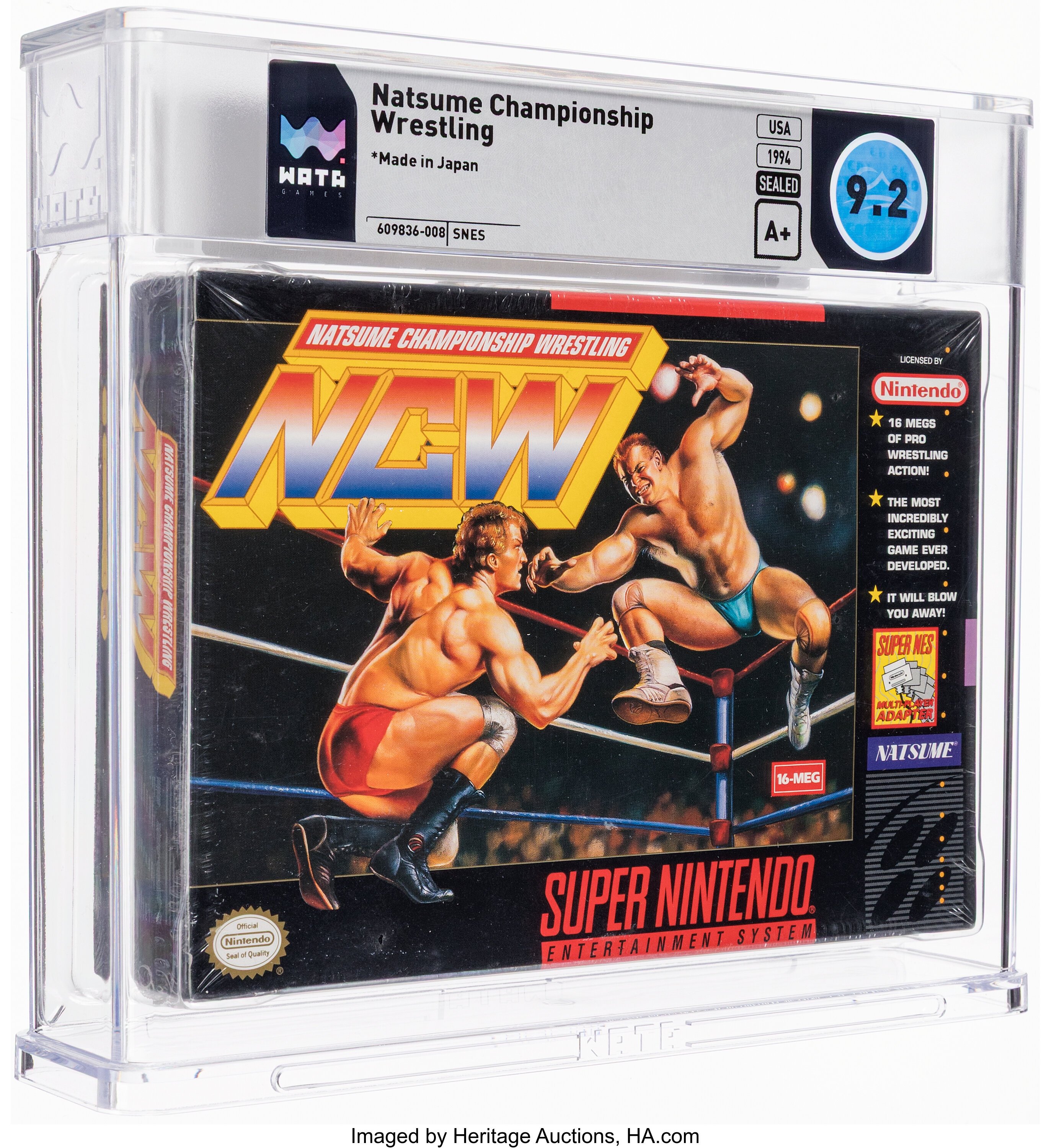 Natsume Championship Wrestling Super Nintendo (SNES): PSA Pop Report + Loose / CIB / Sealed Prices 2026