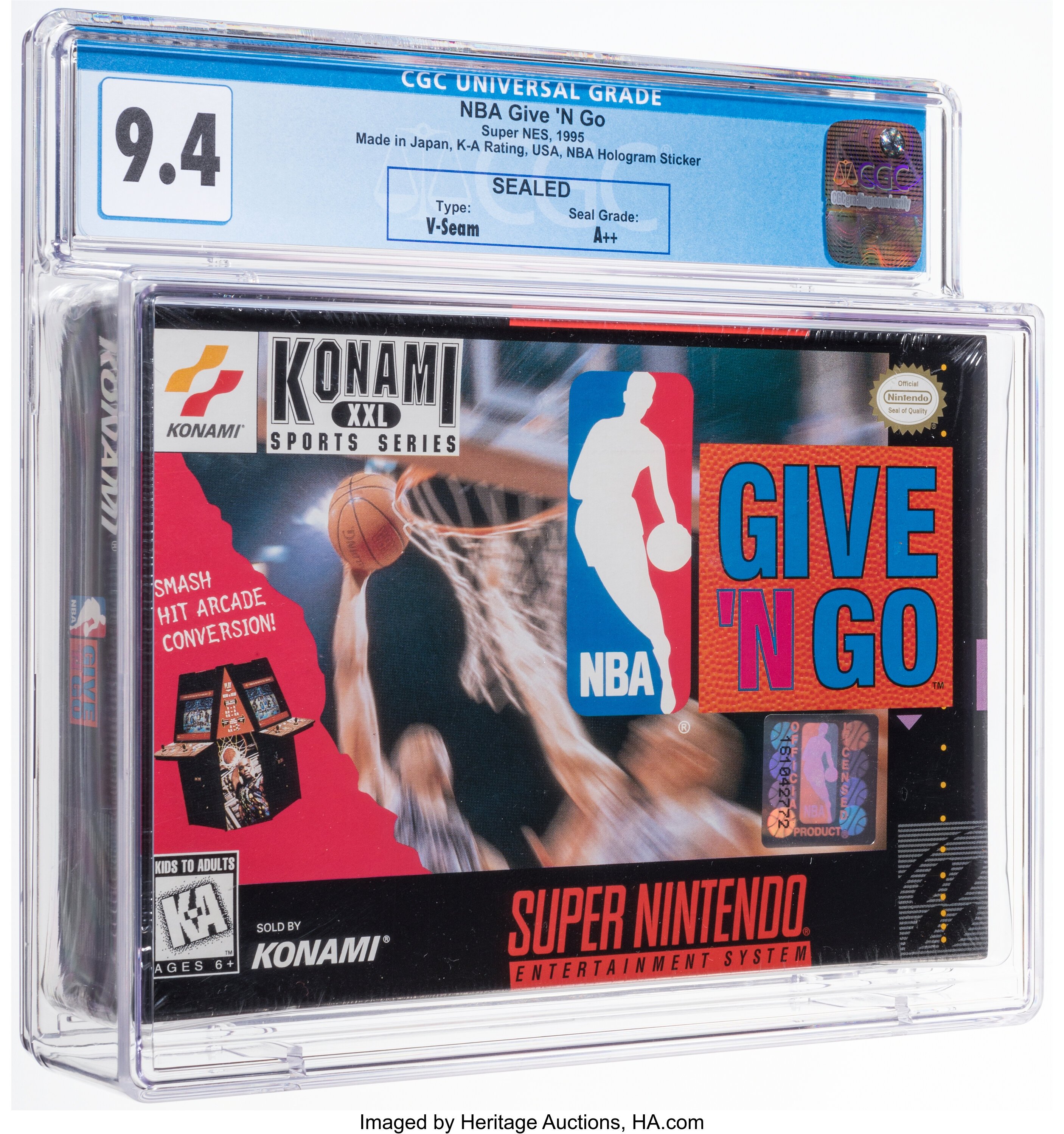 NBA Give 'n Go Super Nintendo (SNES): PSA Pop Report + Loose / CIB / Sealed Prices 2026