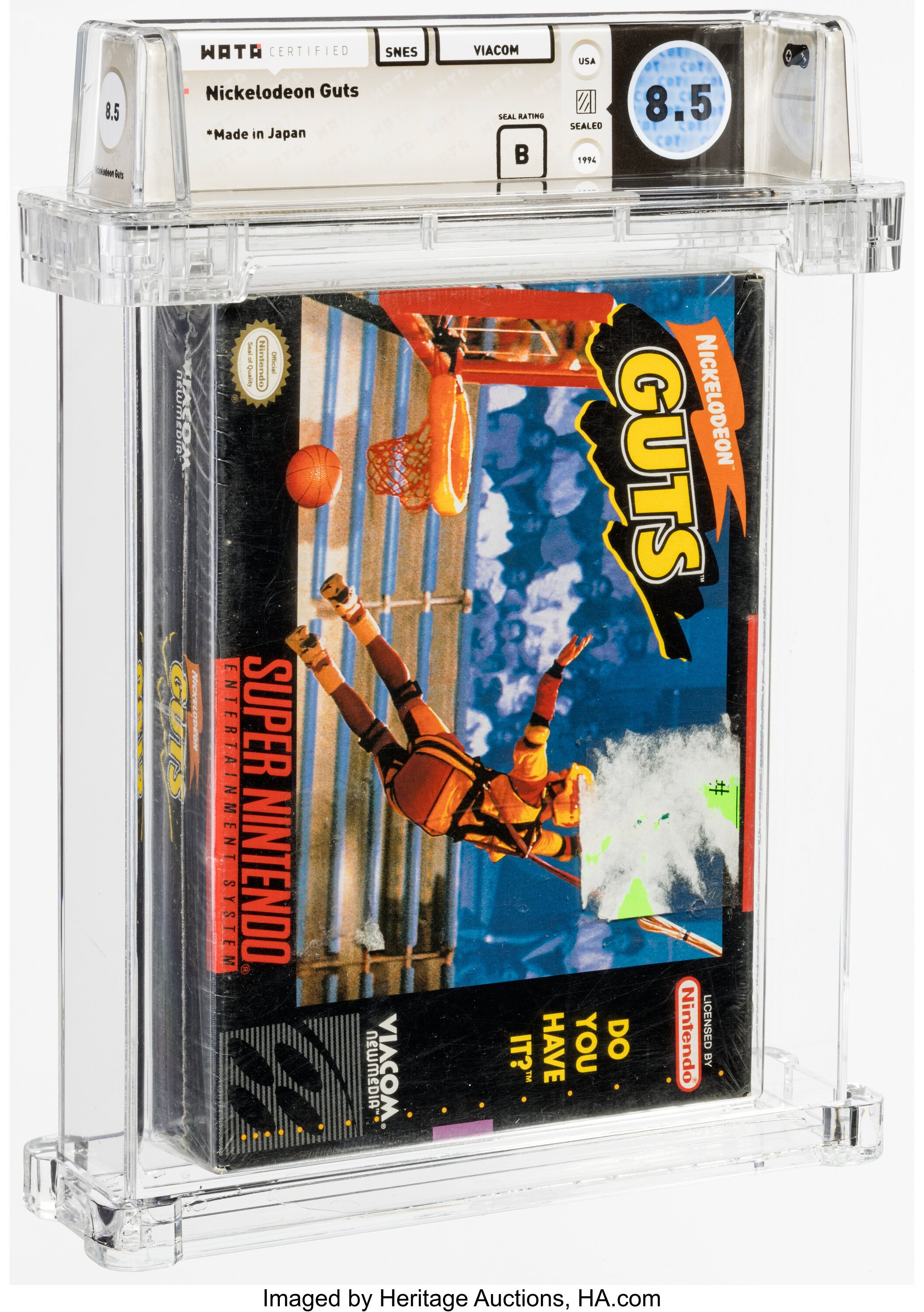 Nickelodeon Guts Super Nintendo (SNES): PSA Pop Report + Loose / CIB / Sealed Prices 2026