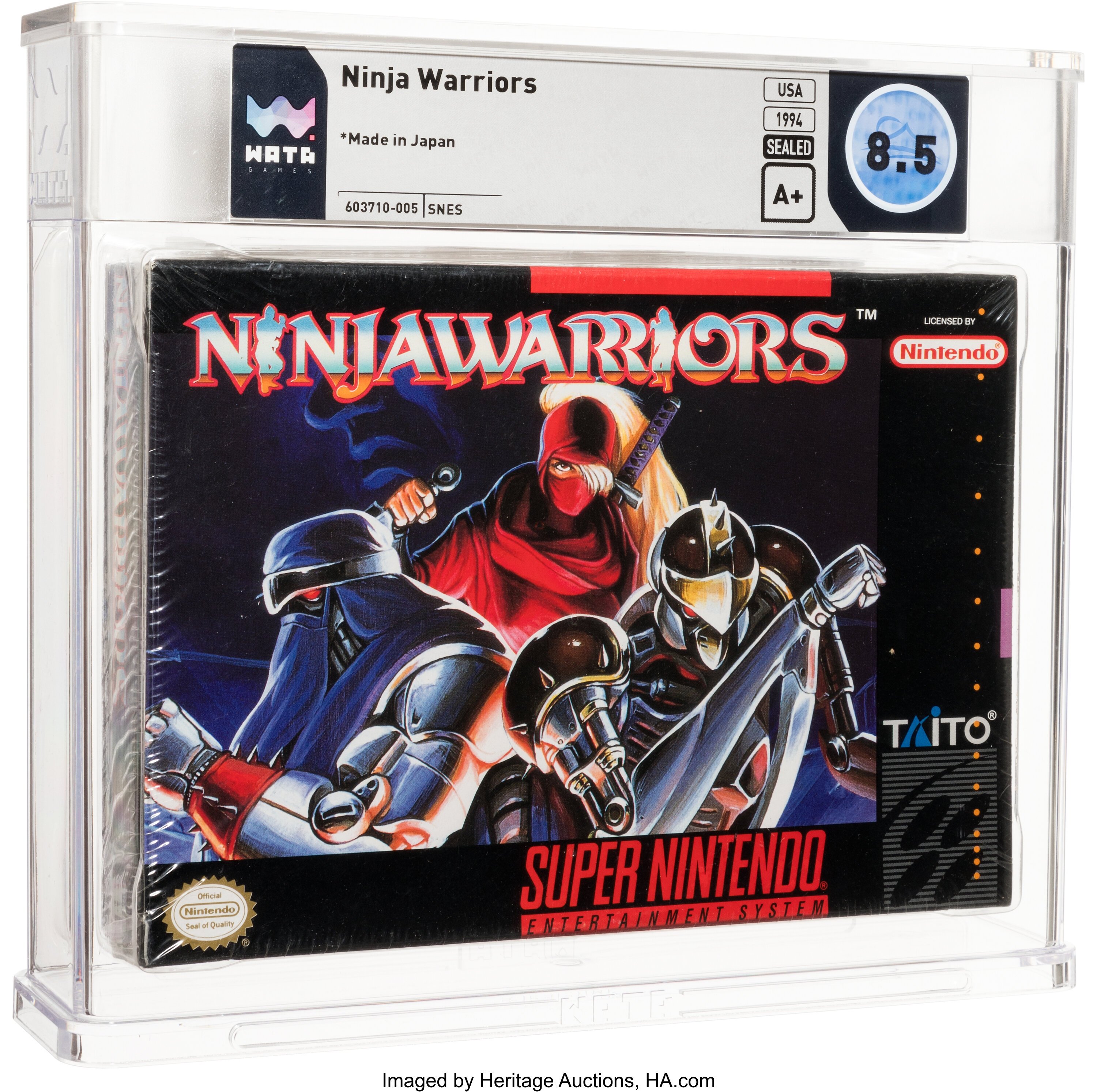 Ninja Warriors Super Nintendo (SNES): PSA Pop Report + Loose / CIB / Sealed Prices 2026