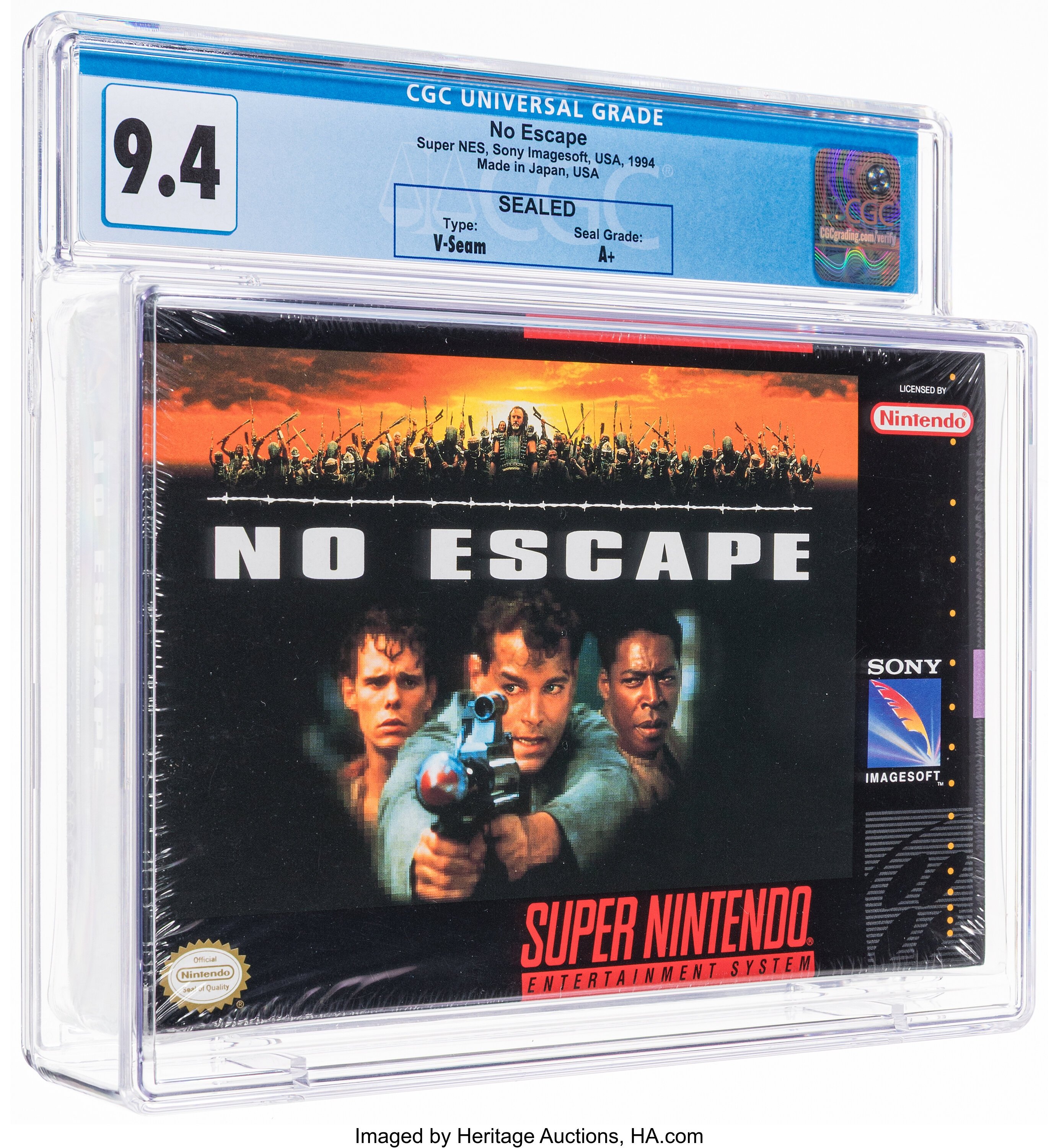 No Escape Super Nintendo (SNES): PSA Pop Report + Loose / CIB / Sealed Prices 2026