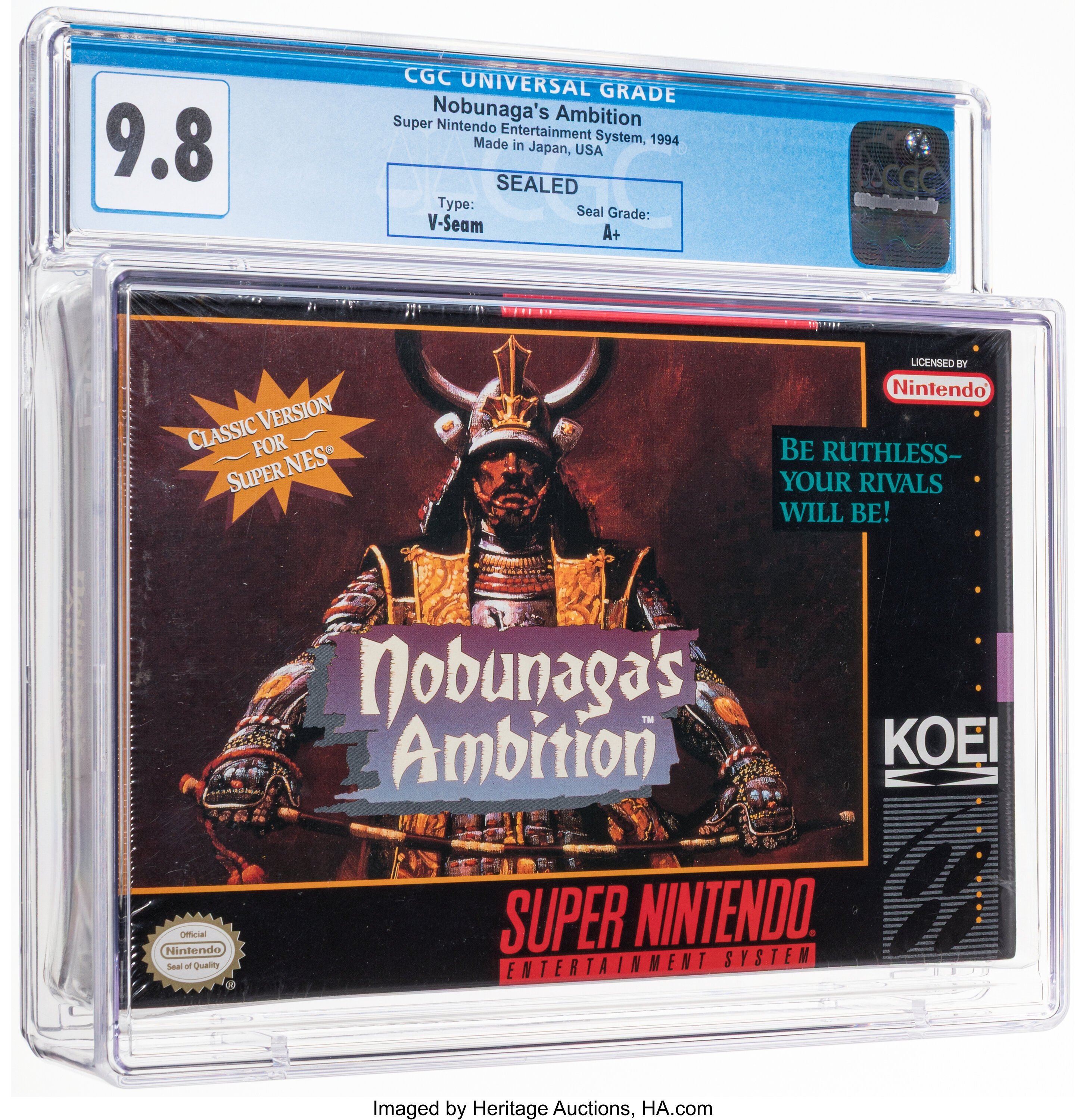 Nobunaga's Ambition Super Nintendo (SNES): PSA Pop Report + Loose / CIB / Sealed Prices 2026