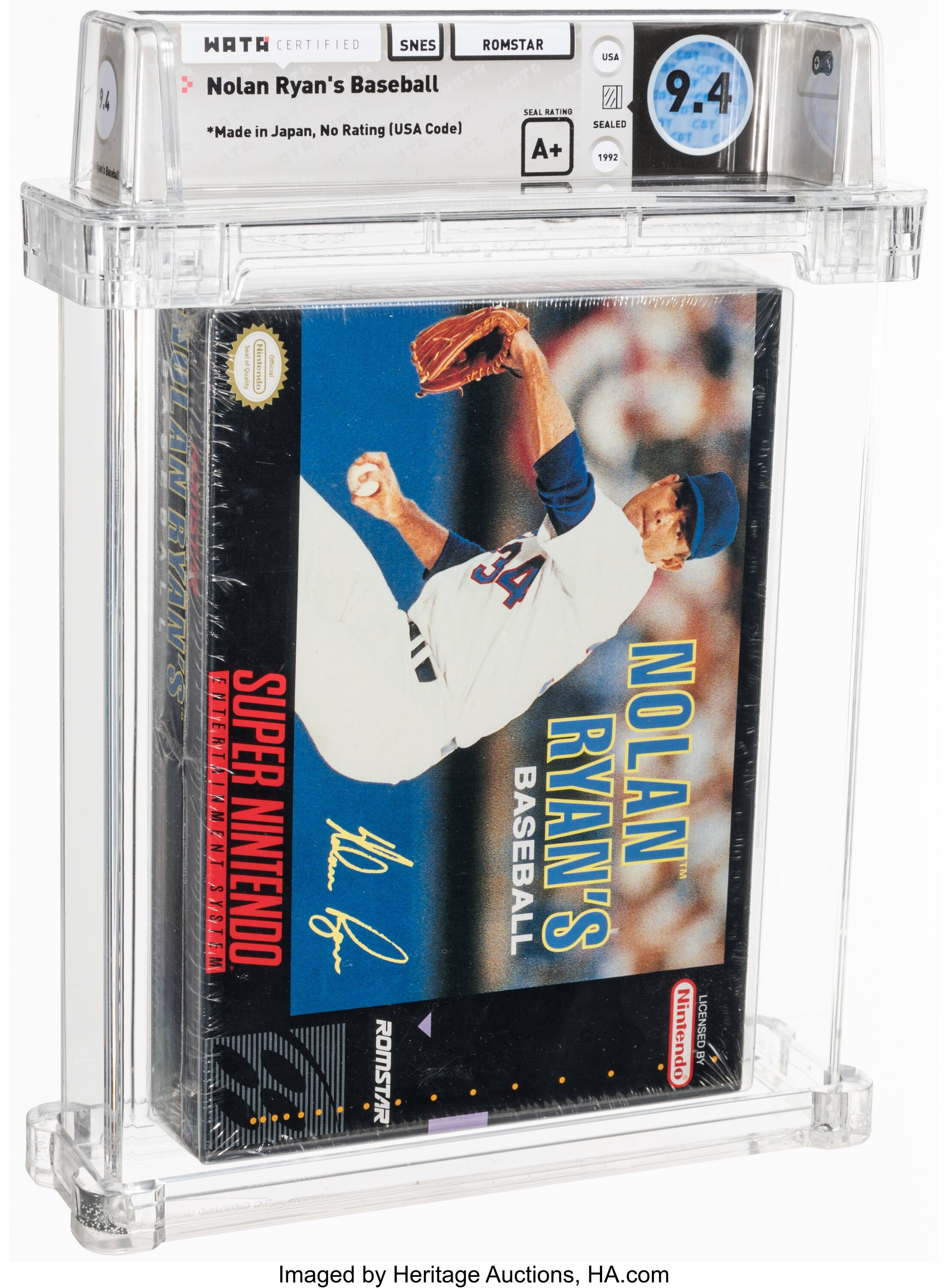 Nolan Ryan's Baseball Super Nintendo (SNES): PSA Pop Report + Loose / CIB / Sealed Prices 2026