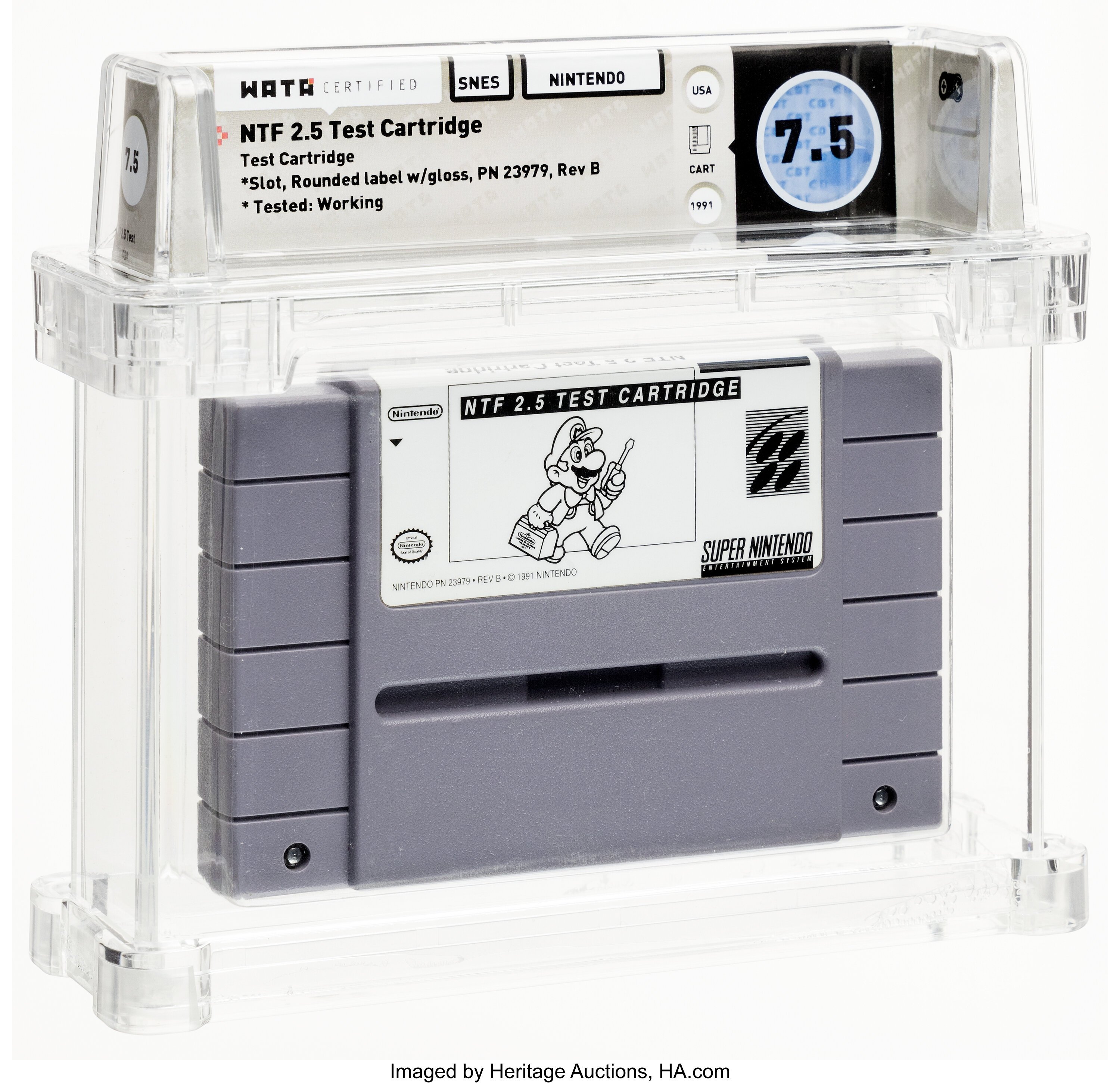NTF 2.5 Test Cartridge Super Nintendo (SNES): PSA Pop Report + Loose / CIB / Sealed Prices 2026