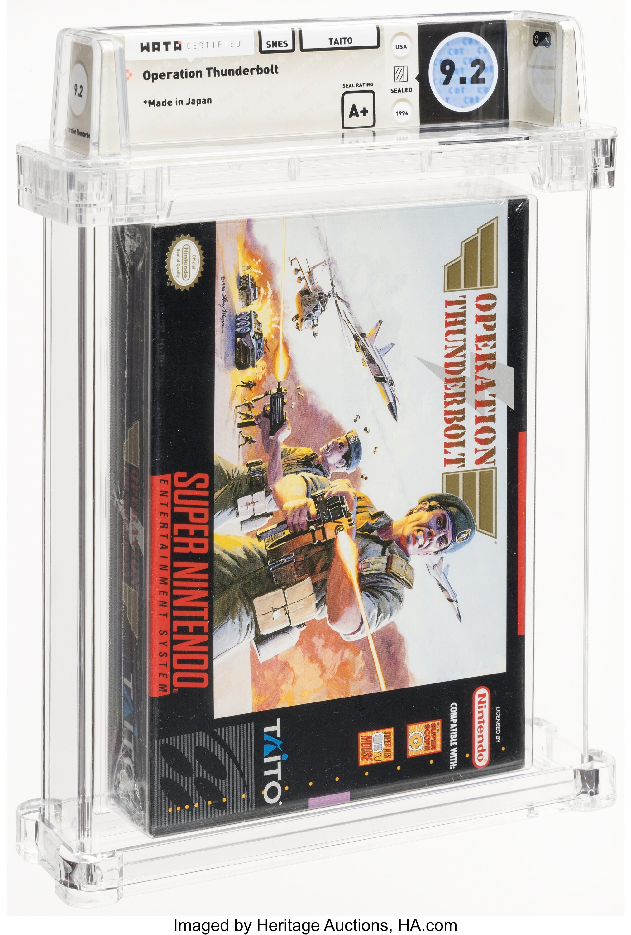 Operation Thunderbolt Super Nintendo (SNES): PSA Pop Report + Loose / CIB / Sealed Prices 2026