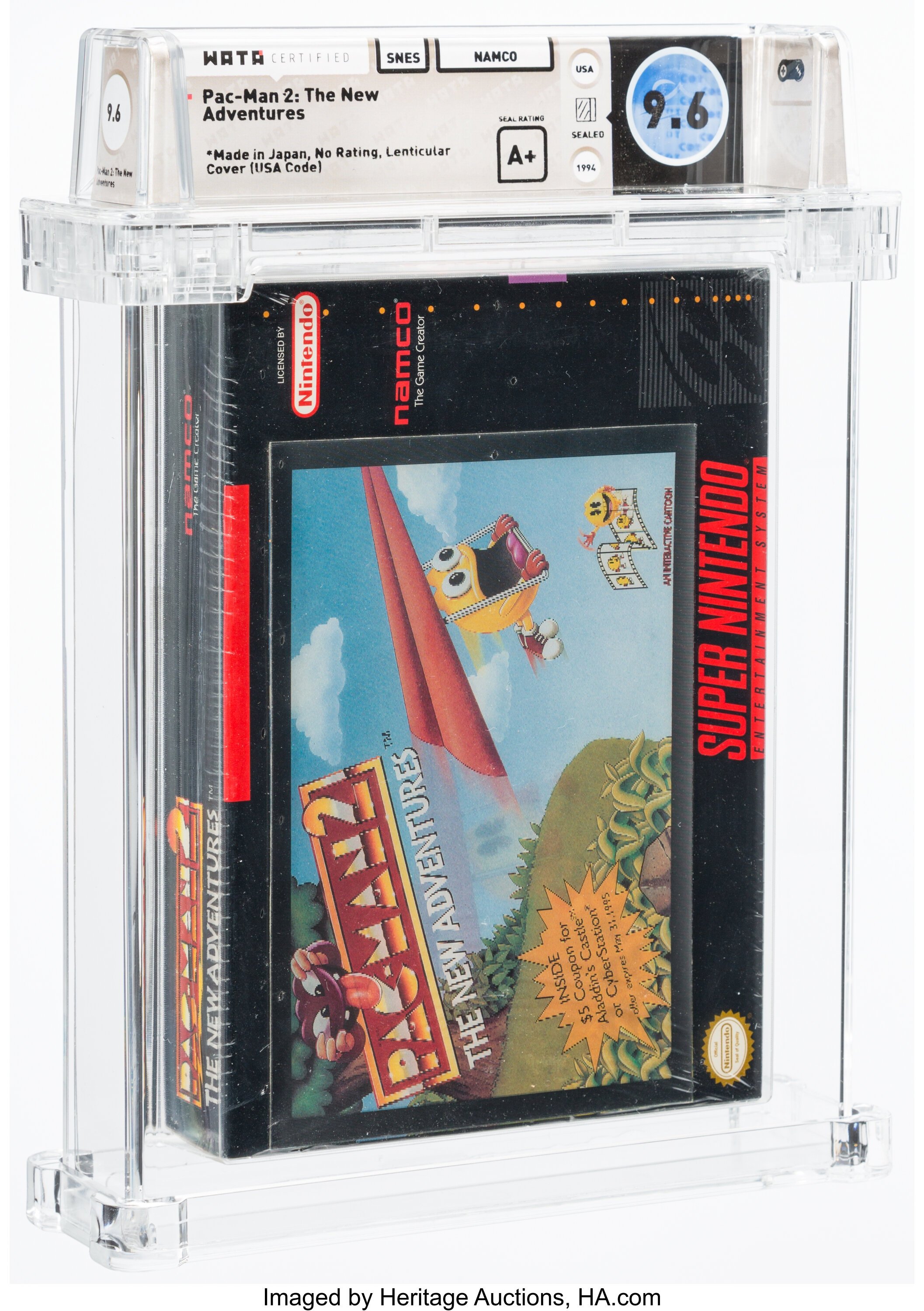 Pac-Man 2: The New Adventures Super Nintendo (SNES): PSA Pop Report + Loose / CIB / Sealed Prices 2026