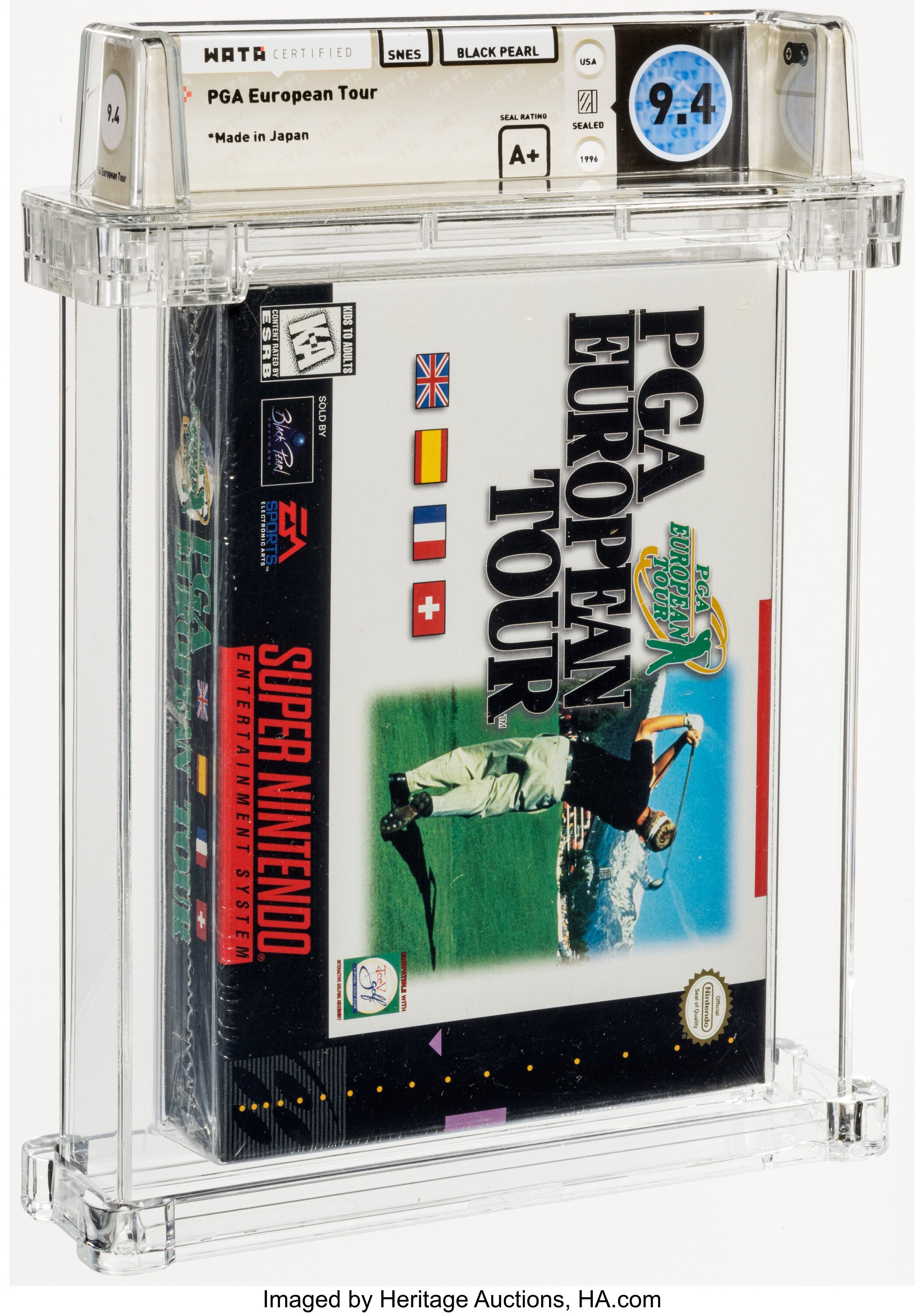 PGA European Tour Super Nintendo (SNES): PSA Pop Report + Loose / CIB / Sealed Prices 2026