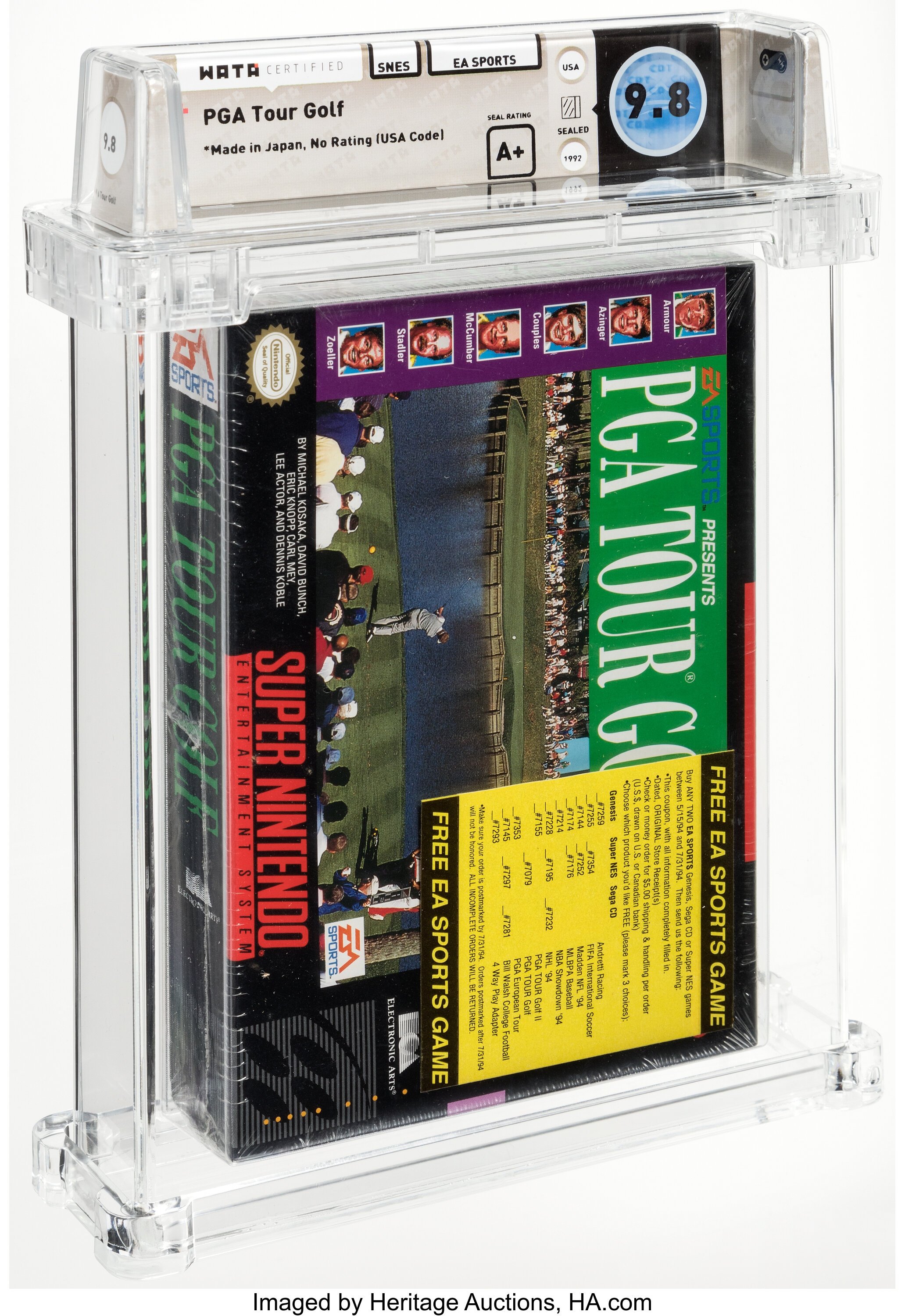 PGA Tour Golf Super Nintendo (SNES): PSA Pop Report + Loose / CIB / Sealed Prices 2026