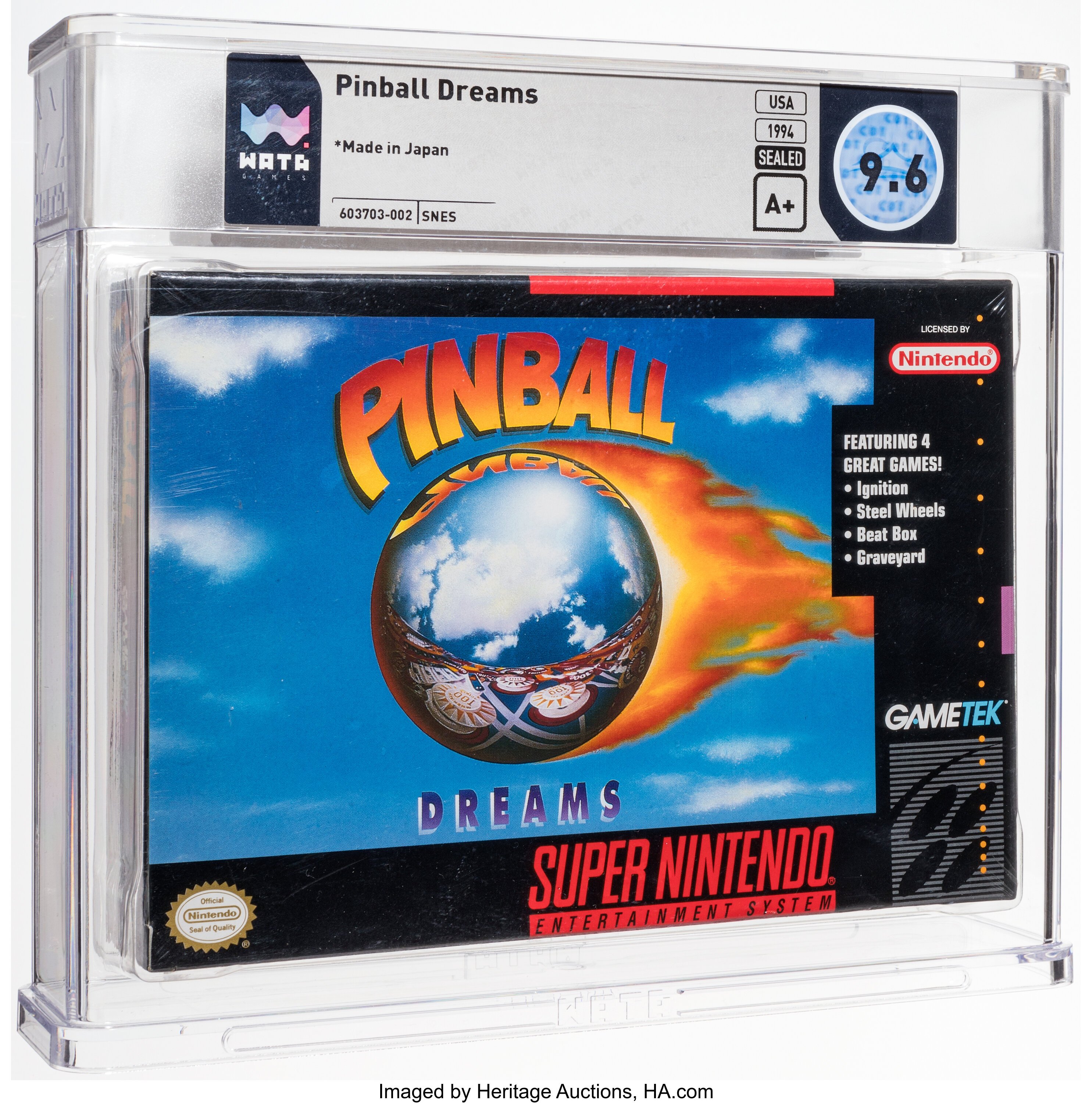 Pinball Dreams Super Nintendo (SNES): PSA Pop Report + Loose / CIB / Sealed Prices 2026