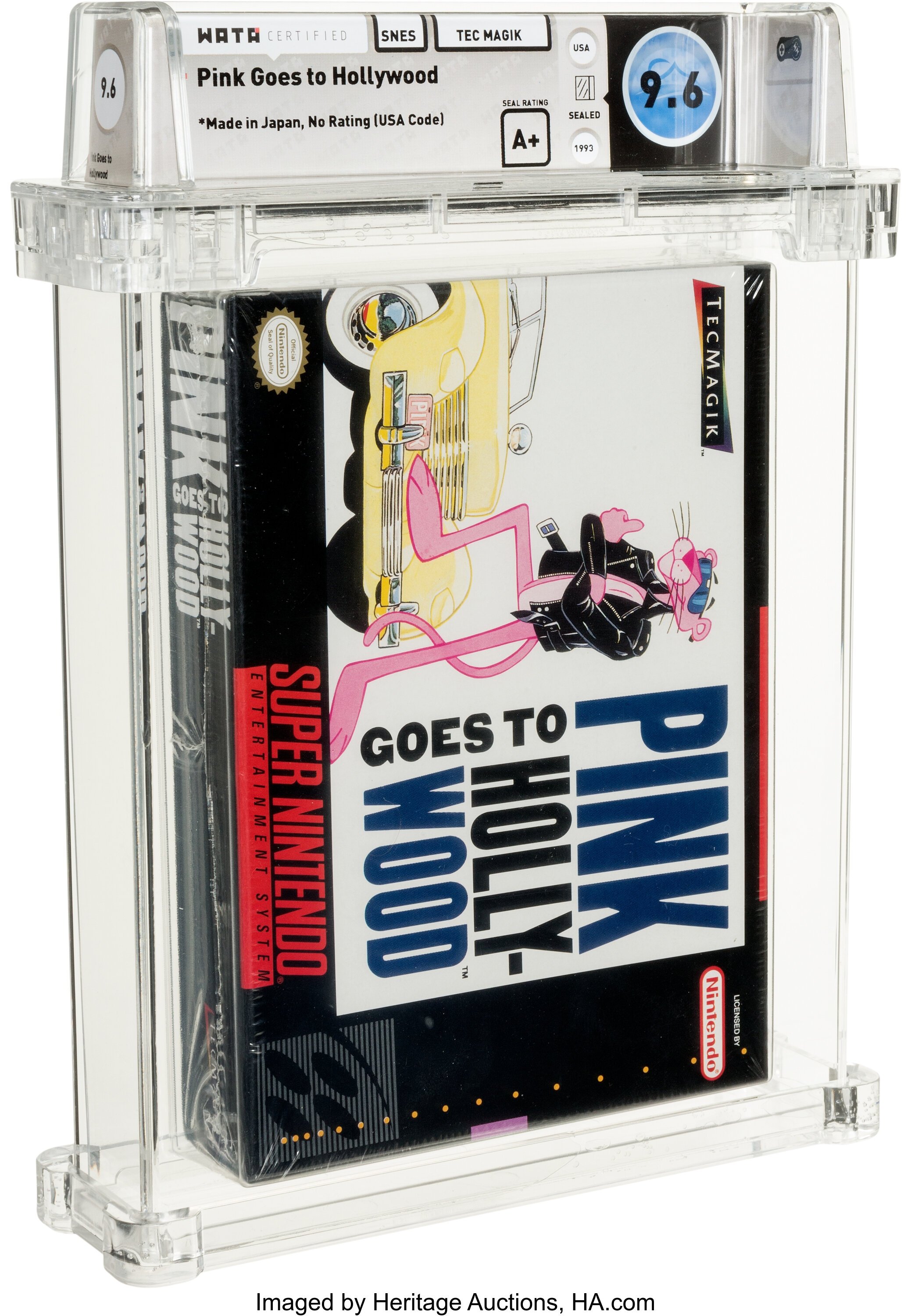 Pink Goes to Hollywood Super Nintendo (SNES): PSA Pop Report + Loose / CIB / Sealed Prices 2026