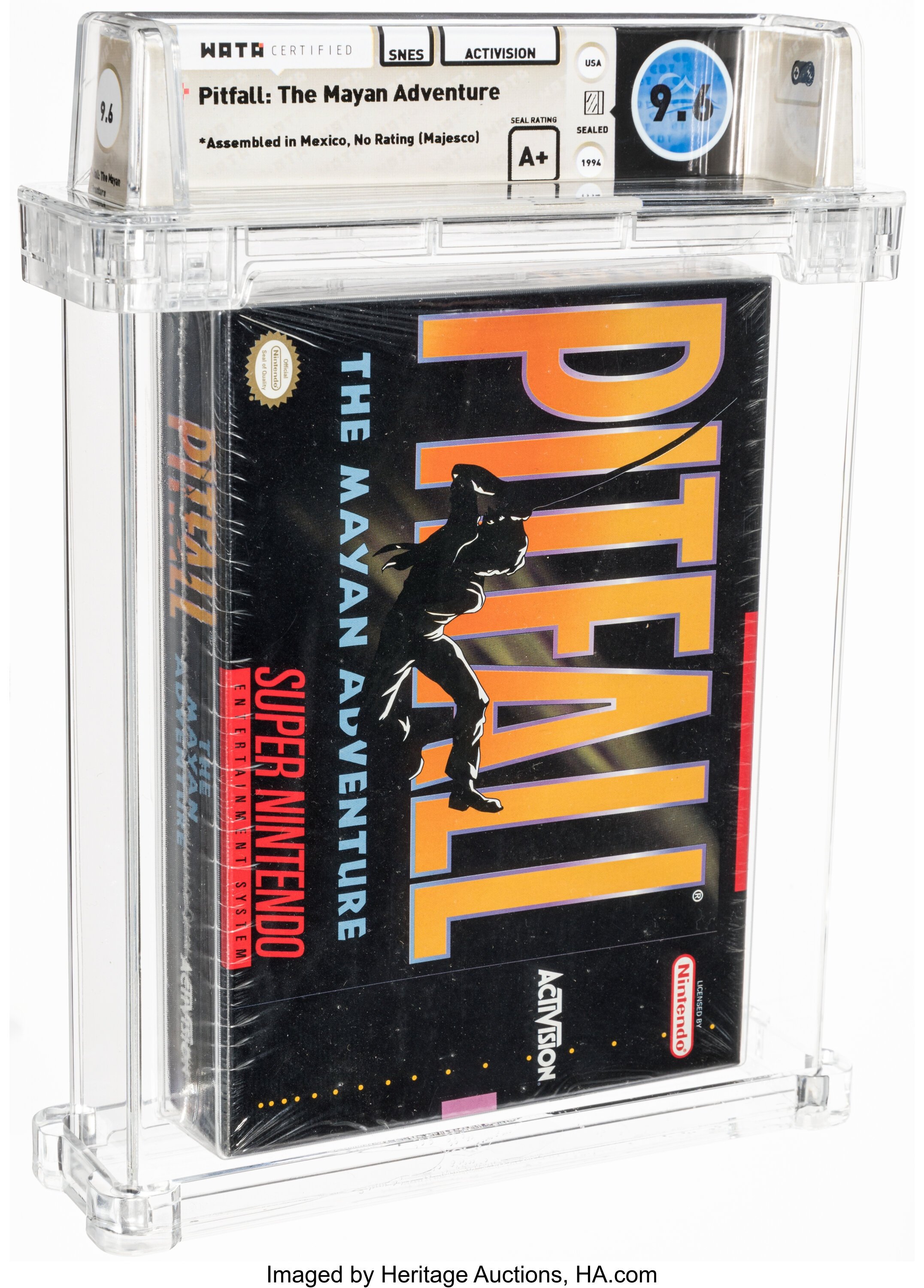 Pitfall: The Mayan Adventure Super Nintendo (SNES): PSA Pop Report + Loose / CIB / Sealed Prices 2026