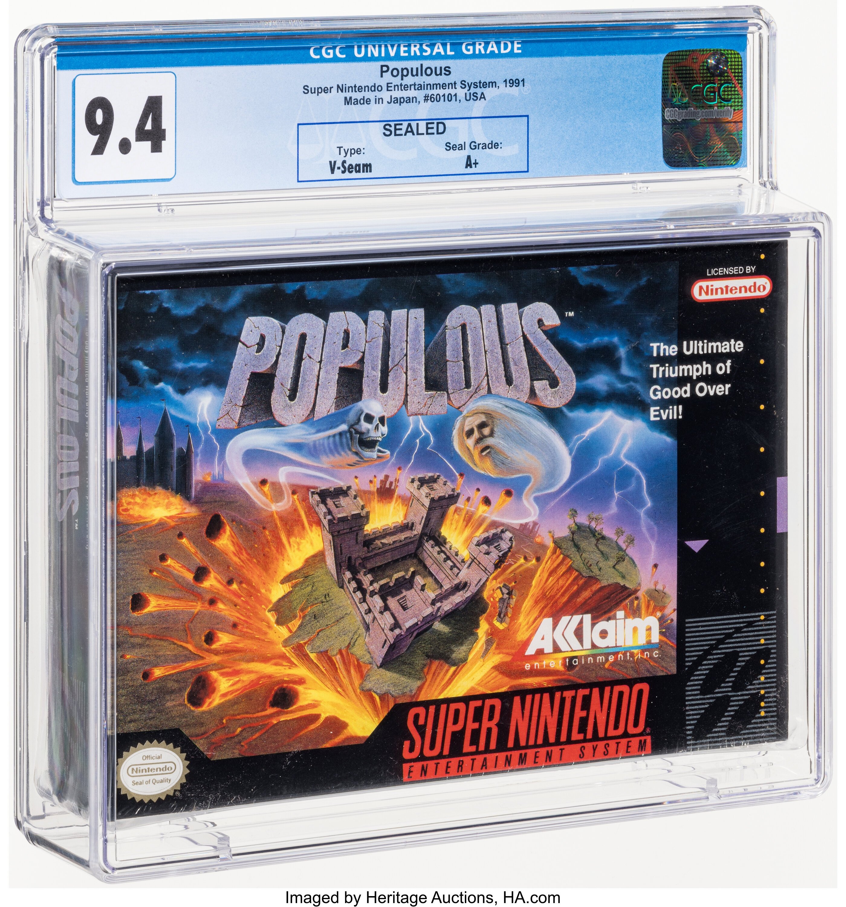 Populous Super Nintendo (SNES): PSA Pop Report + Loose / CIB / Sealed Prices 2026