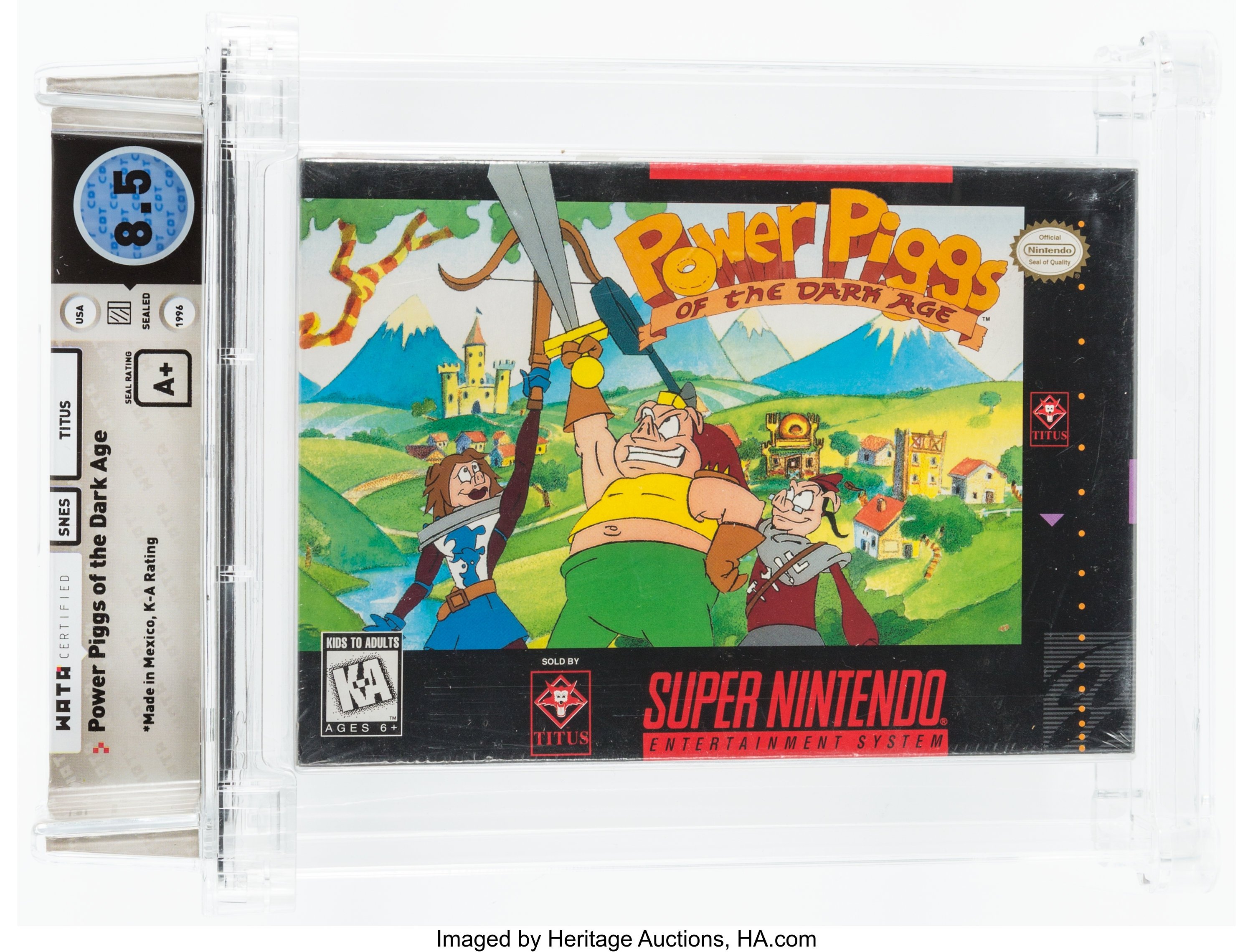 Power Piggs of the Dark Age Super Nintendo (SNES): PSA Pop Report + Loose / CIB / Sealed Prices 2026