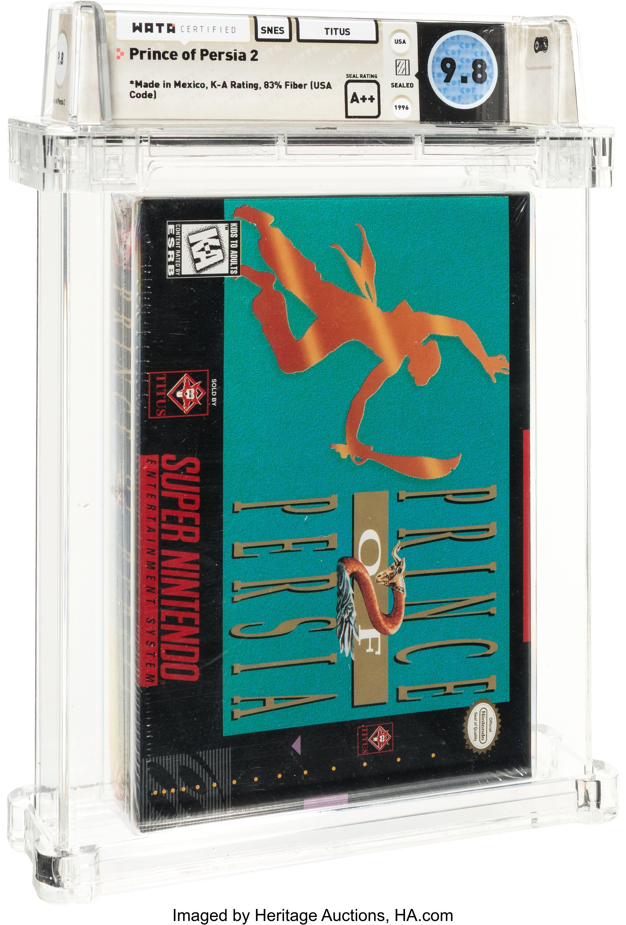 Prince of Persia 2 Super Nintendo (SNES): PSA Pop Report + Loose / CIB / Sealed Prices 2026
