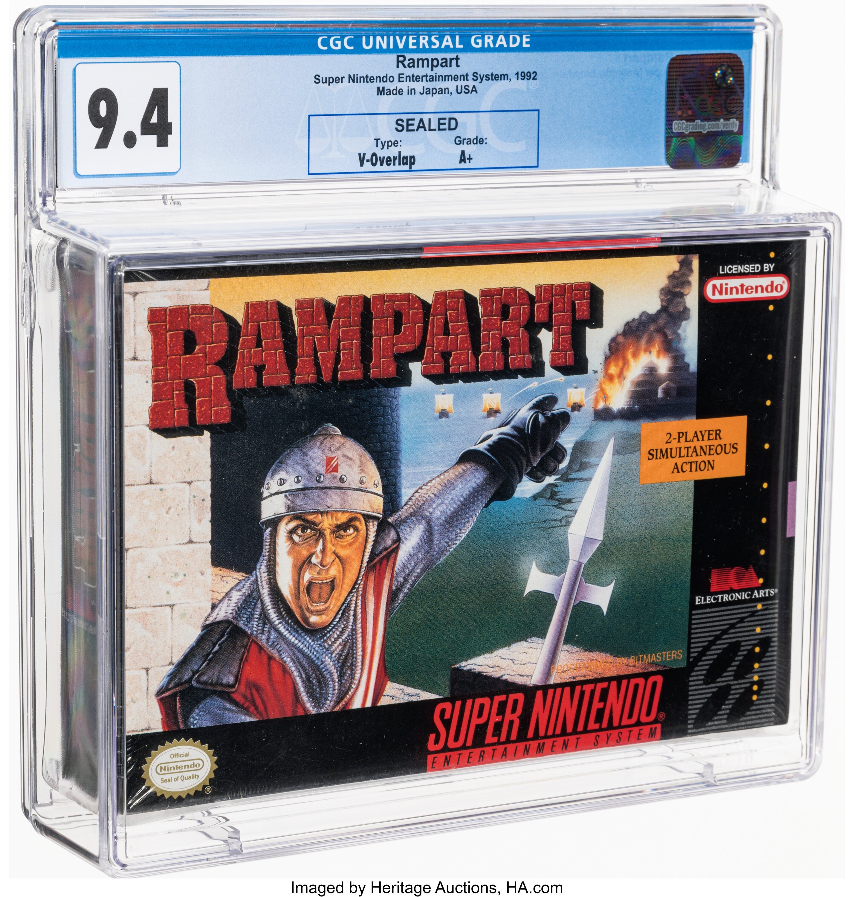 Rampart Super Nintendo (SNES): PSA Pop Report + Loose / CIB / Sealed Prices 2026
