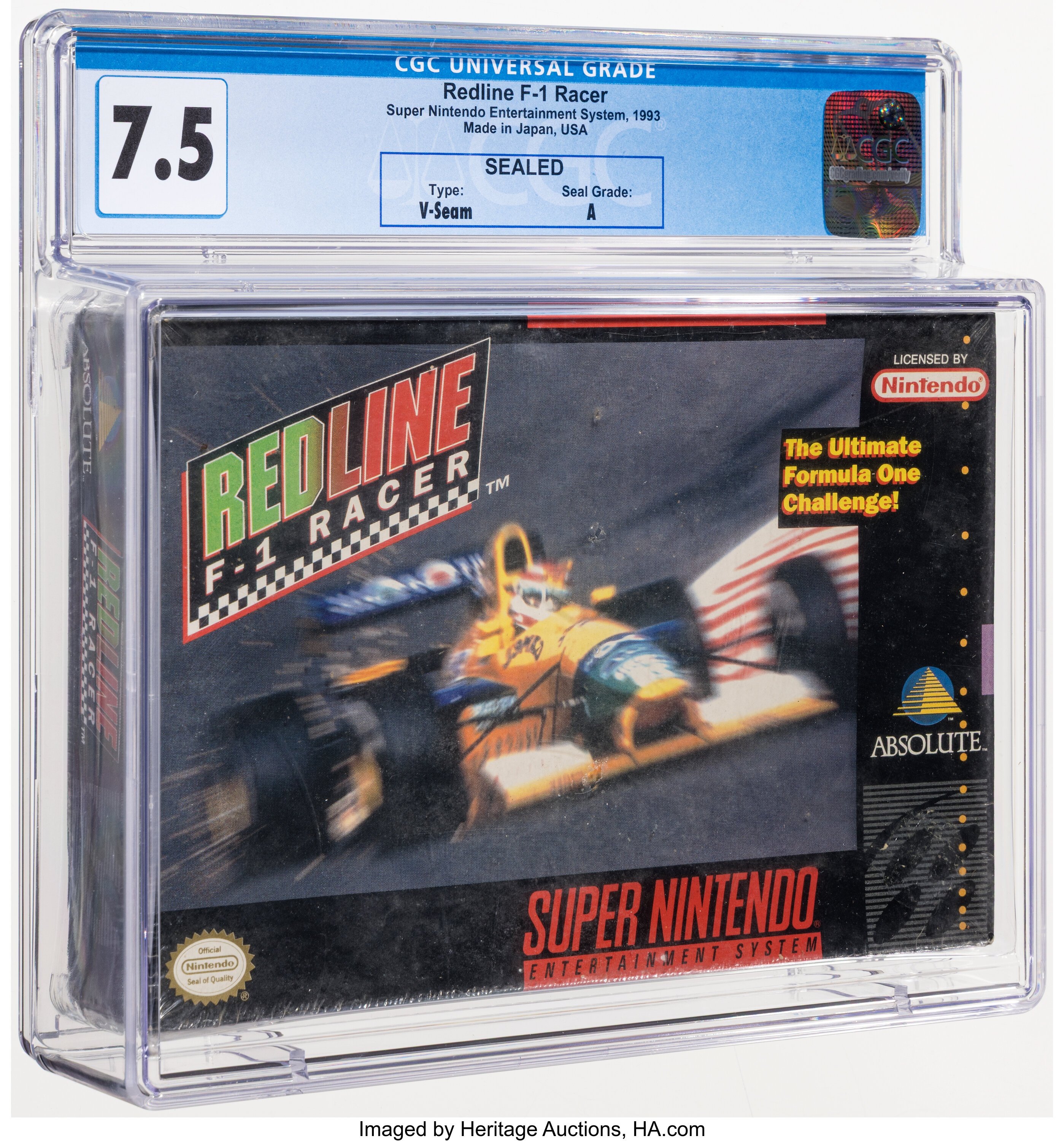 Redline F-1 Racer Super Nintendo (SNES): PSA Pop Report + Loose / CIB / Sealed Prices 2026