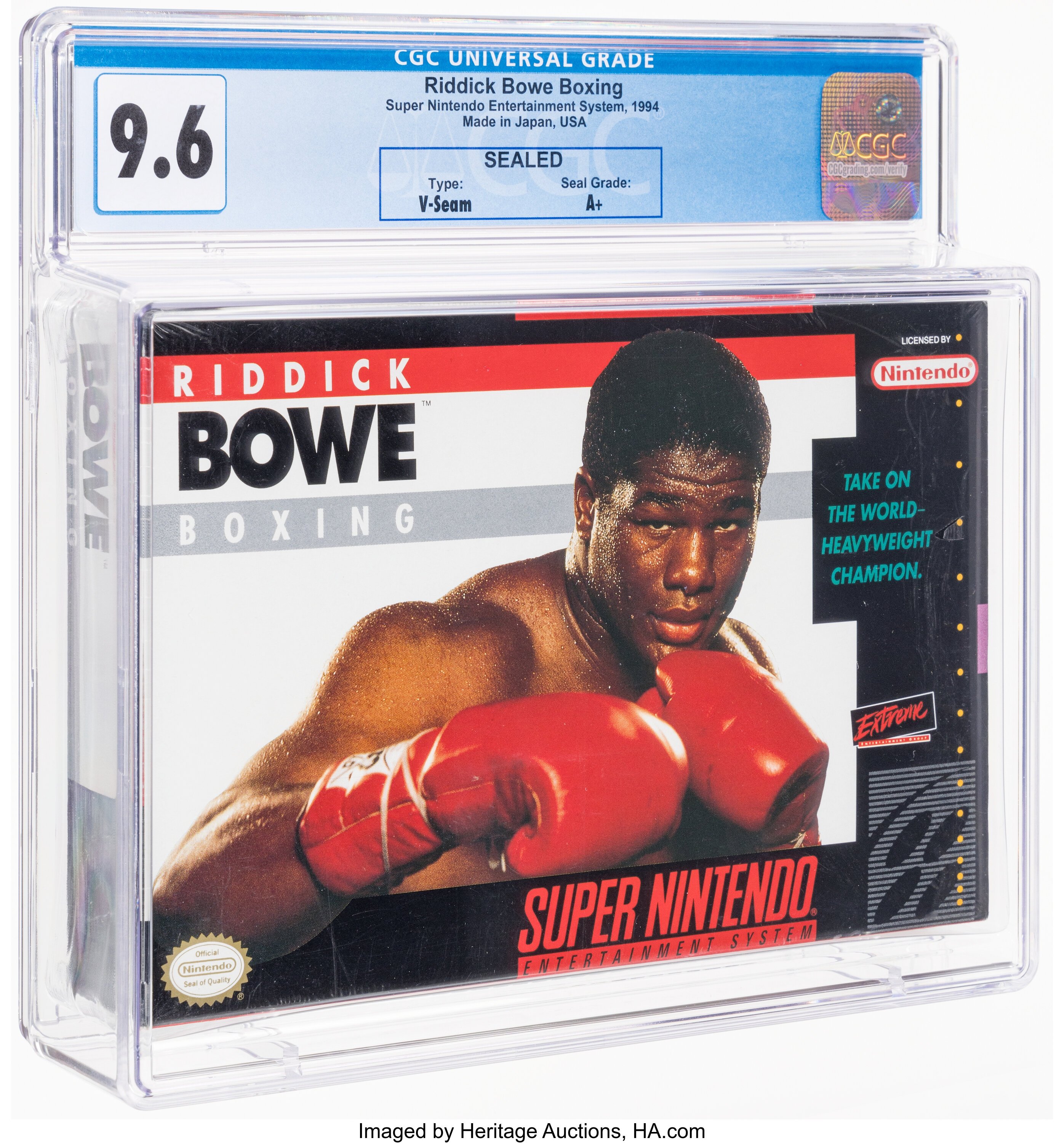 Riddick Bowe Boxing Super Nintendo (SNES): PSA Pop Report + Loose / CIB / Sealed Prices 2026