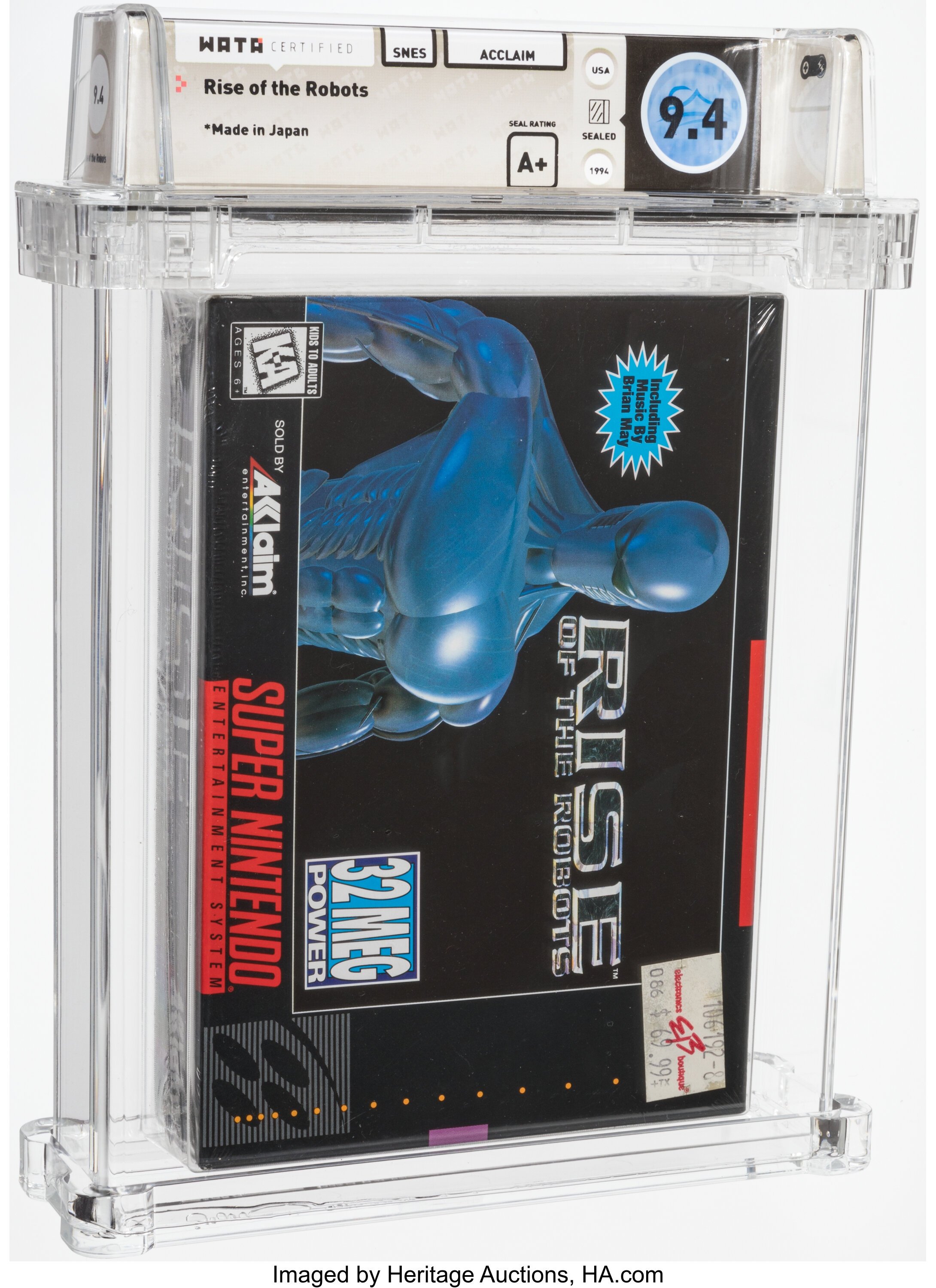 Rise of the Robots Super Nintendo (SNES): PSA Pop Report + Loose / CIB / Sealed Prices 2026