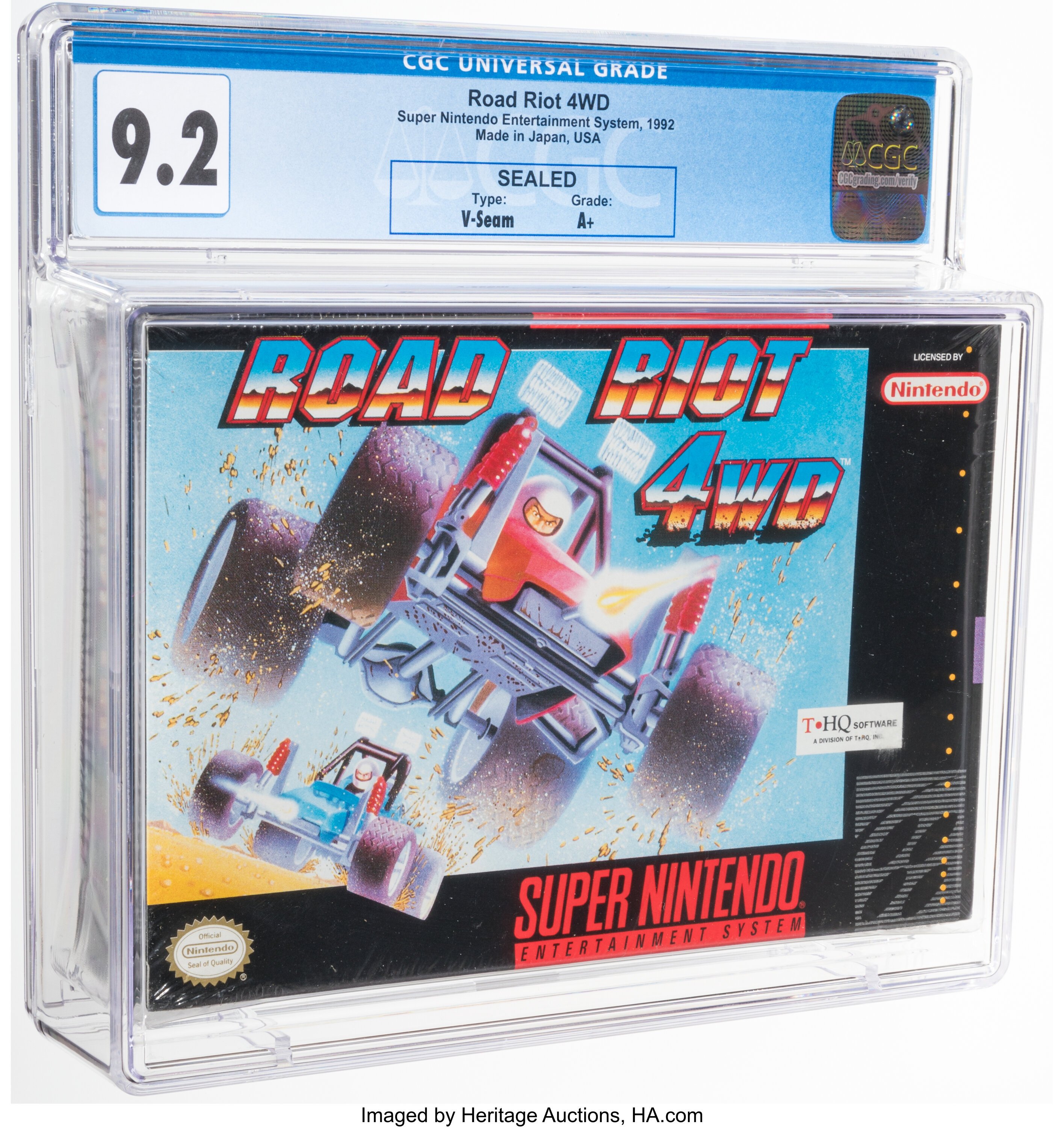 Road Riot 4WD Super Nintendo (SNES): PSA Pop Report + Loose / CIB / Sealed Prices 2026